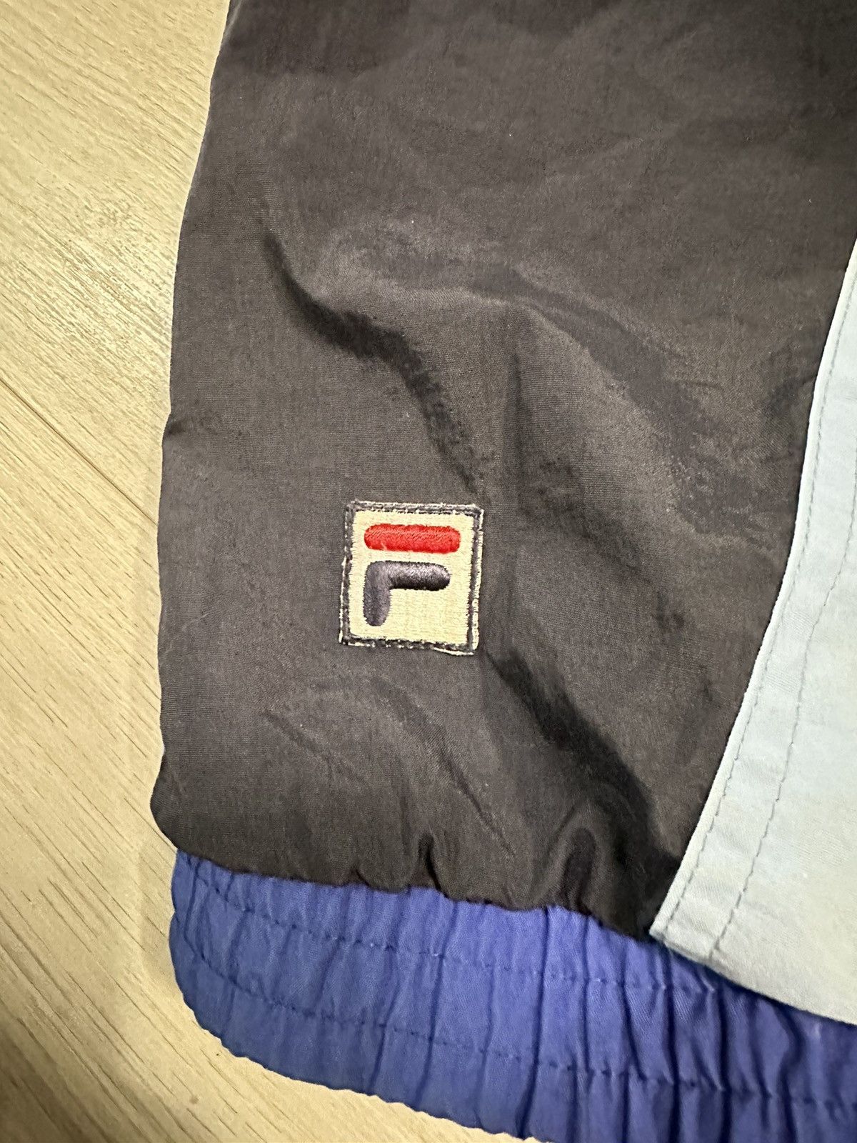 Fila Vintage 90s Fila Blue Lightweight Windbreaker Full Zip Size US L / EU 52-54 / 3 - 4 Thumbnail