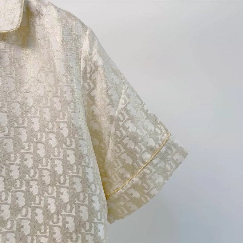 Dior Dior Gold Logo Embroidered Casual Shirt Size XXS / US 00 / IT 34 - 4 Thumbnail