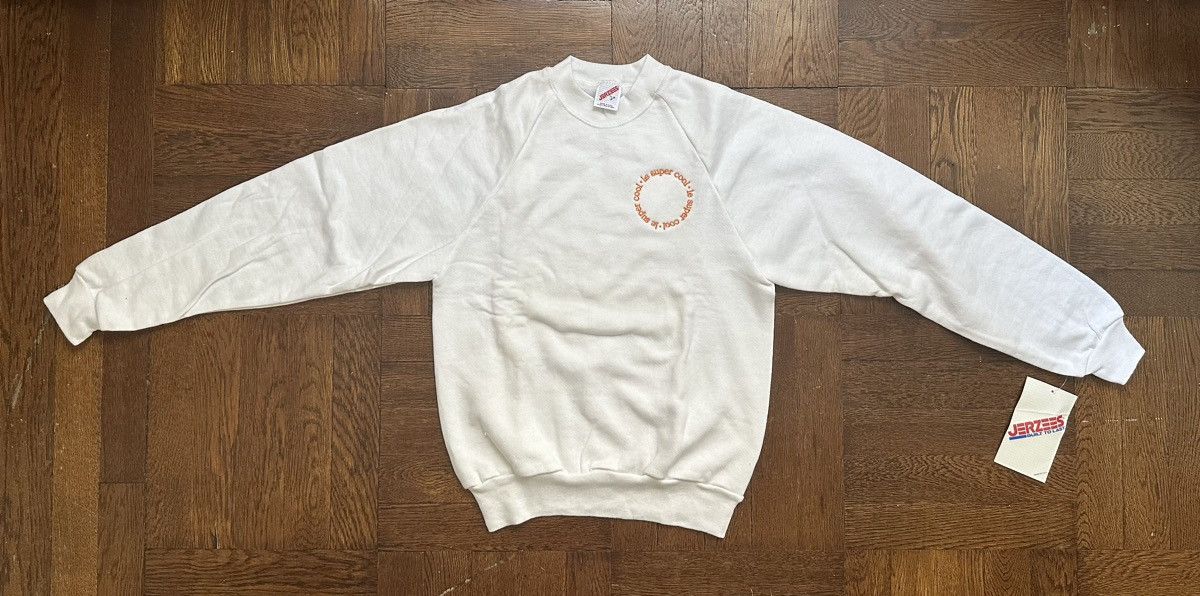 Russell Athletic Vintage Jerzees Raglan Sweatshirt Le Super Cool Embroidery Size S / US 4 / IT 40 - 4 Thumbnail