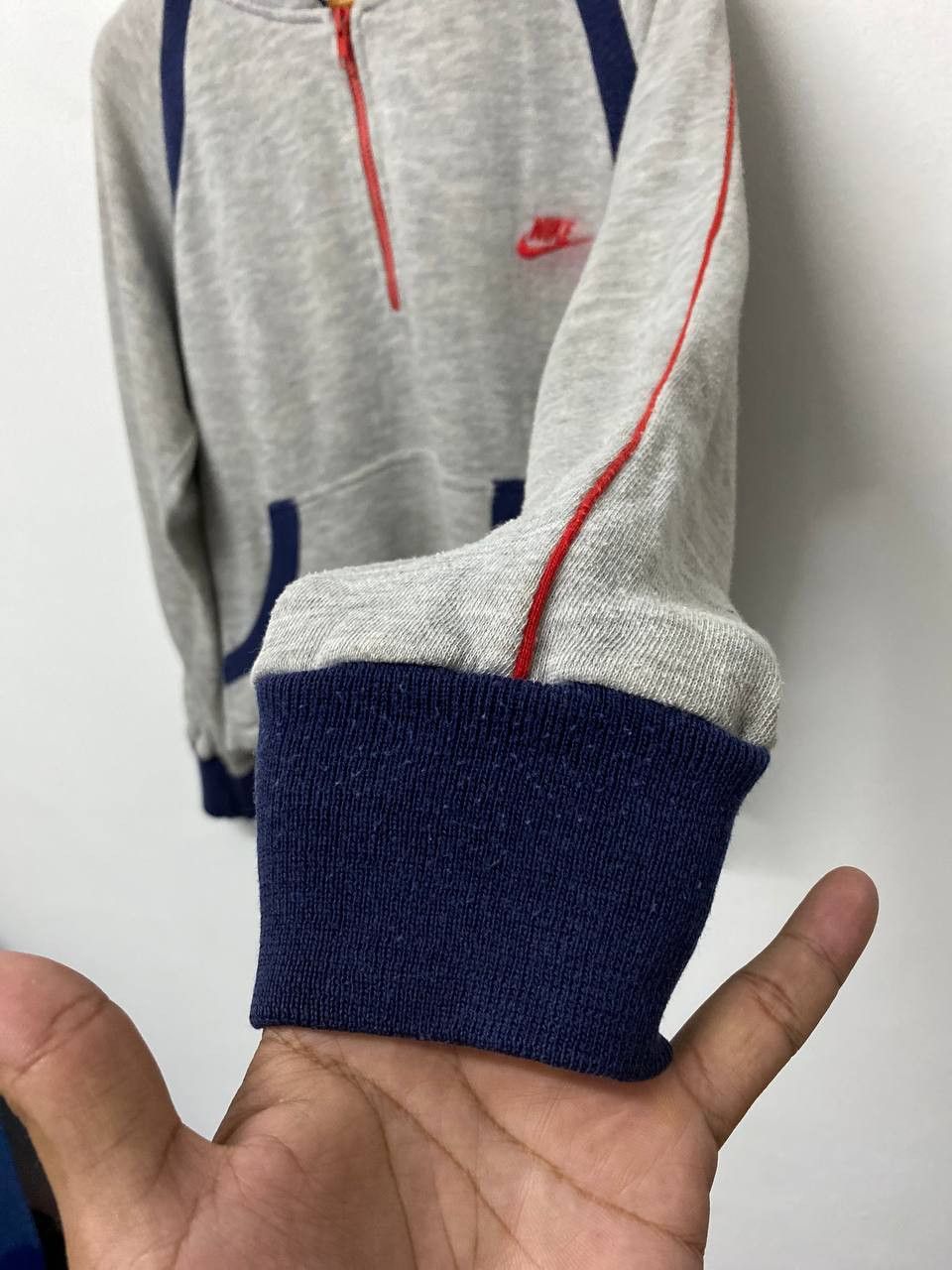 Nike vintage 80s nike orange tab hoody very nice design Size US L / EU 52-54 / 3 - 8 Thumbnail