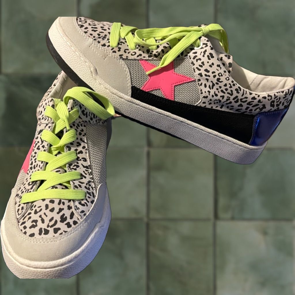 Steve Madden Steve Madden Goody Star Court Oxford Sneakers Leopard Print Womens Sz 10M Court Oxford Sneakers Leopard Print Womens Sz 10M Size US 10 / IT 40 - 1 Thumbnail
