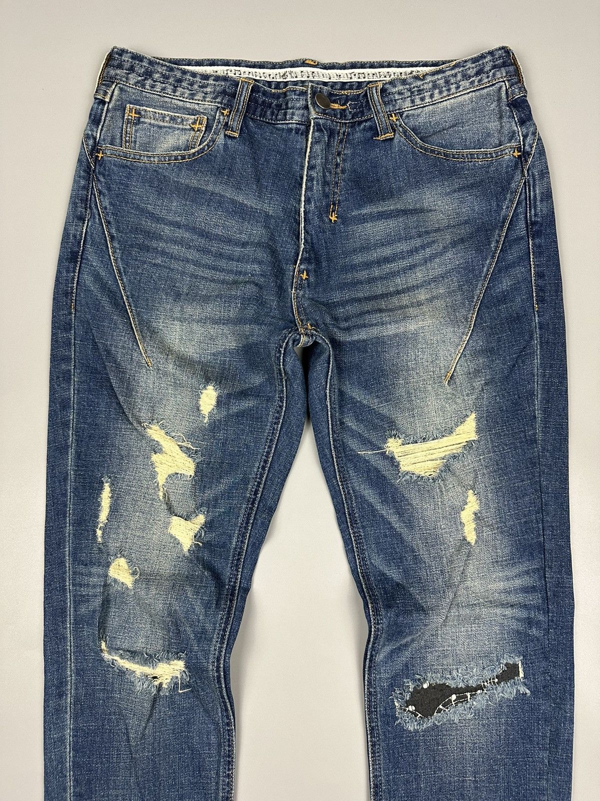 Number (N)ine Distressed Number Nine Denim Size US 30 / EU 46 - 3 Thumbnail