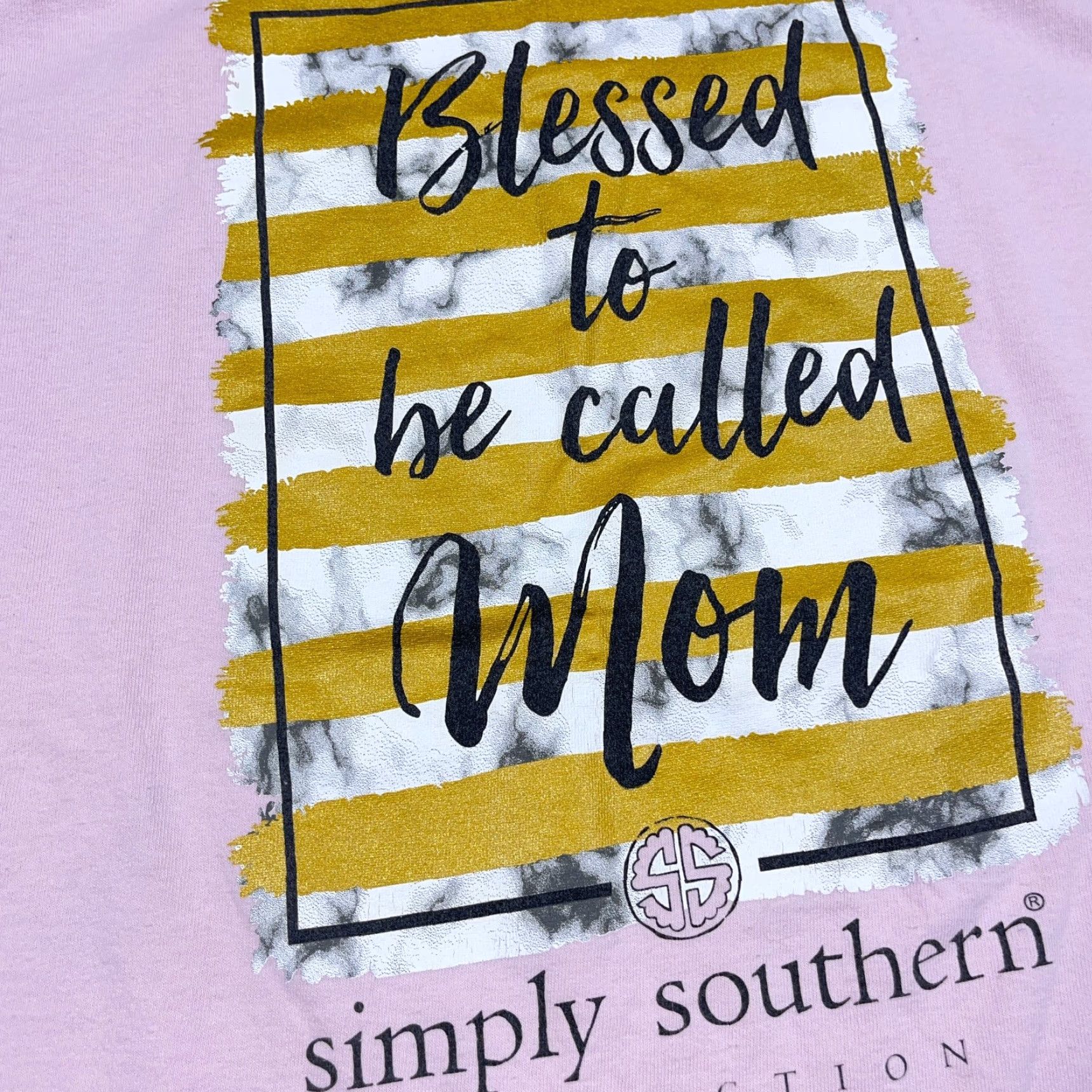 MOTHER Simply Southern Shirt Women XL Pink Tee Blessed Mom Mother Preppy Ladies Top Size XL / US 12-14 / IT 48-50 - 5 Thumbnail