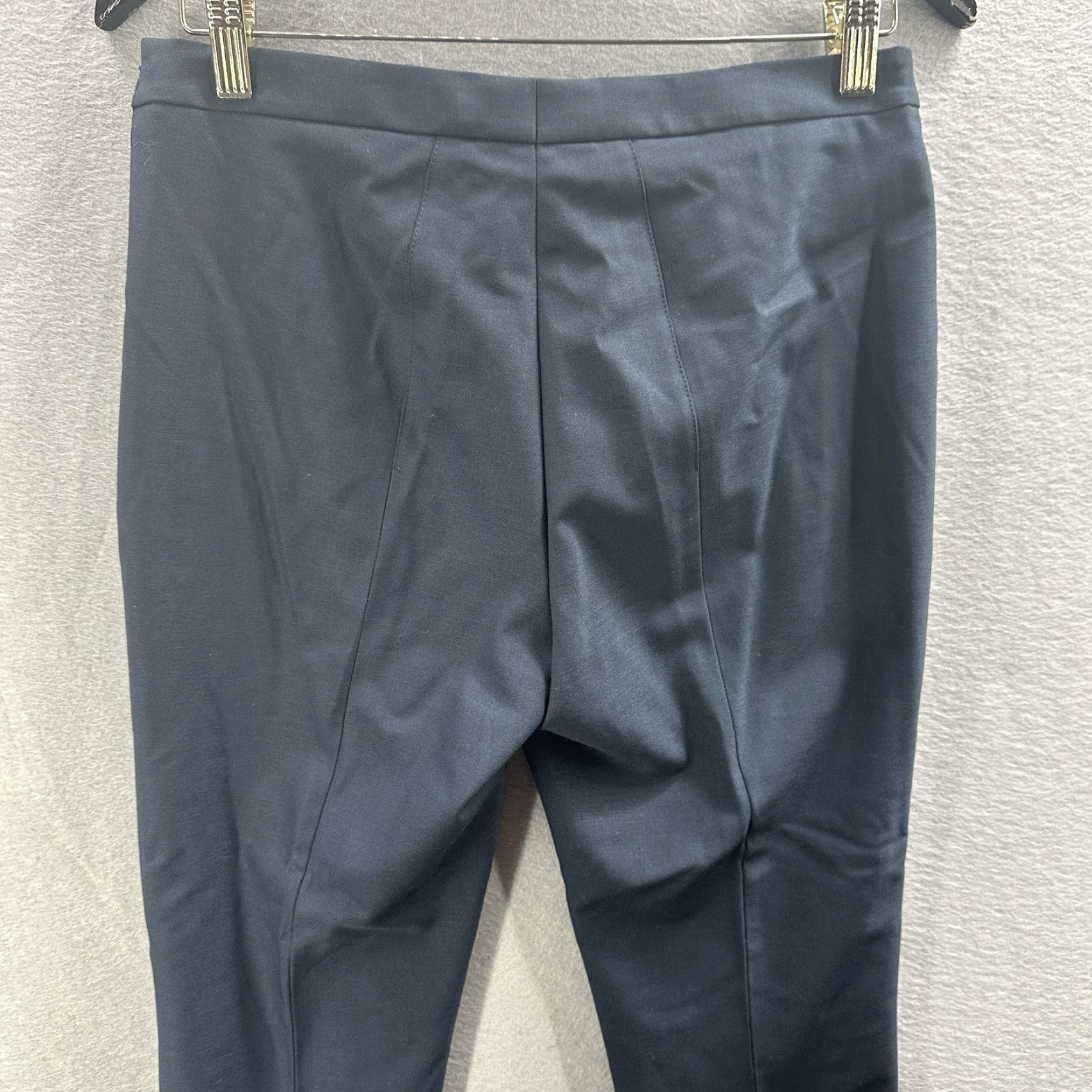 Akris Akris Pants Women 4 Blue Cotton Stretch Slim Straight 90s City Preppy Women Size 27" / US 4 / IT 40 - 6 Thumbnail