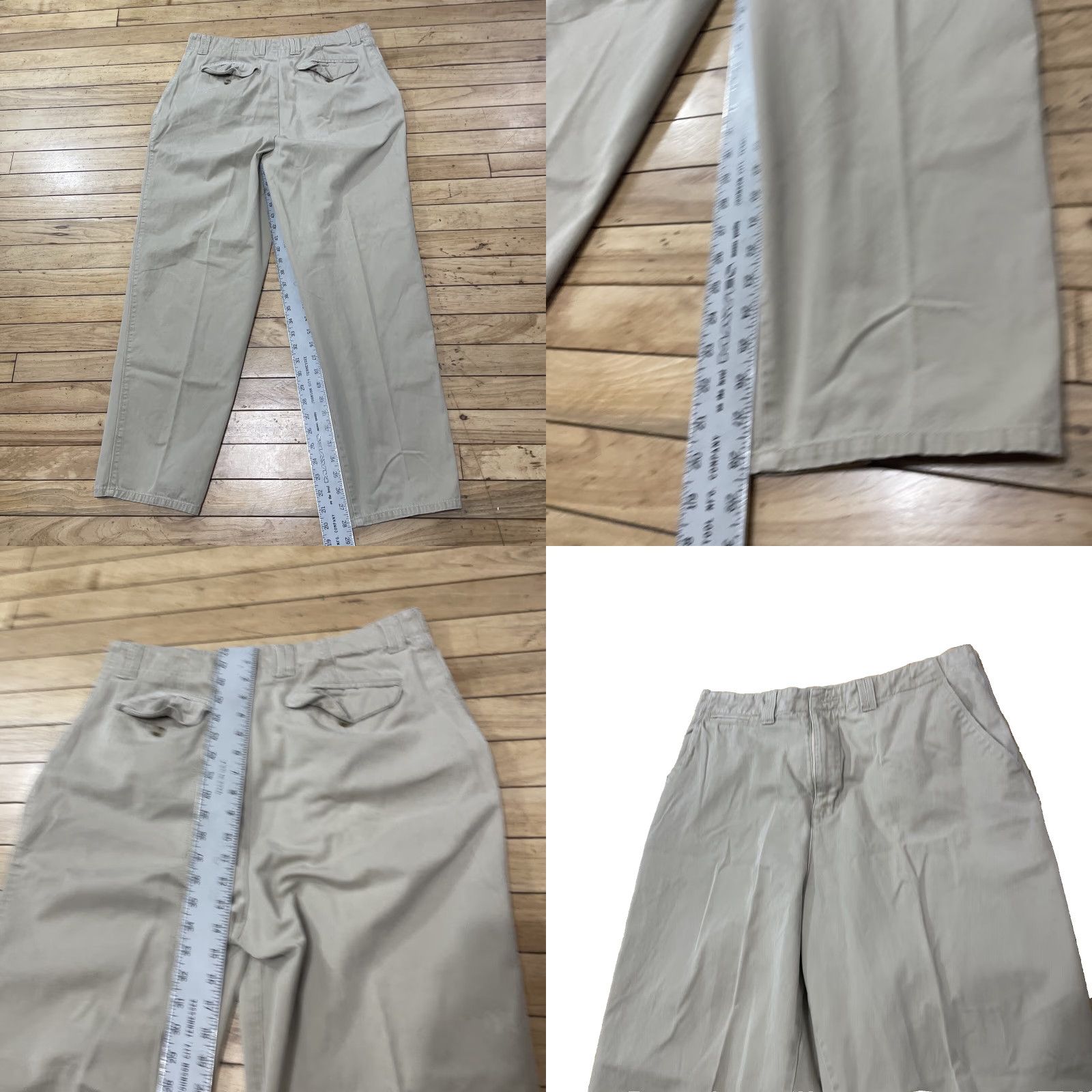 Vintage VINTAGE Cambridge Classics Men Pants 34x30 Khaki Beige 90s Casual Straight Wide Twill 34 Mens Size US 34 / EU 50 - 8 Thumbnail