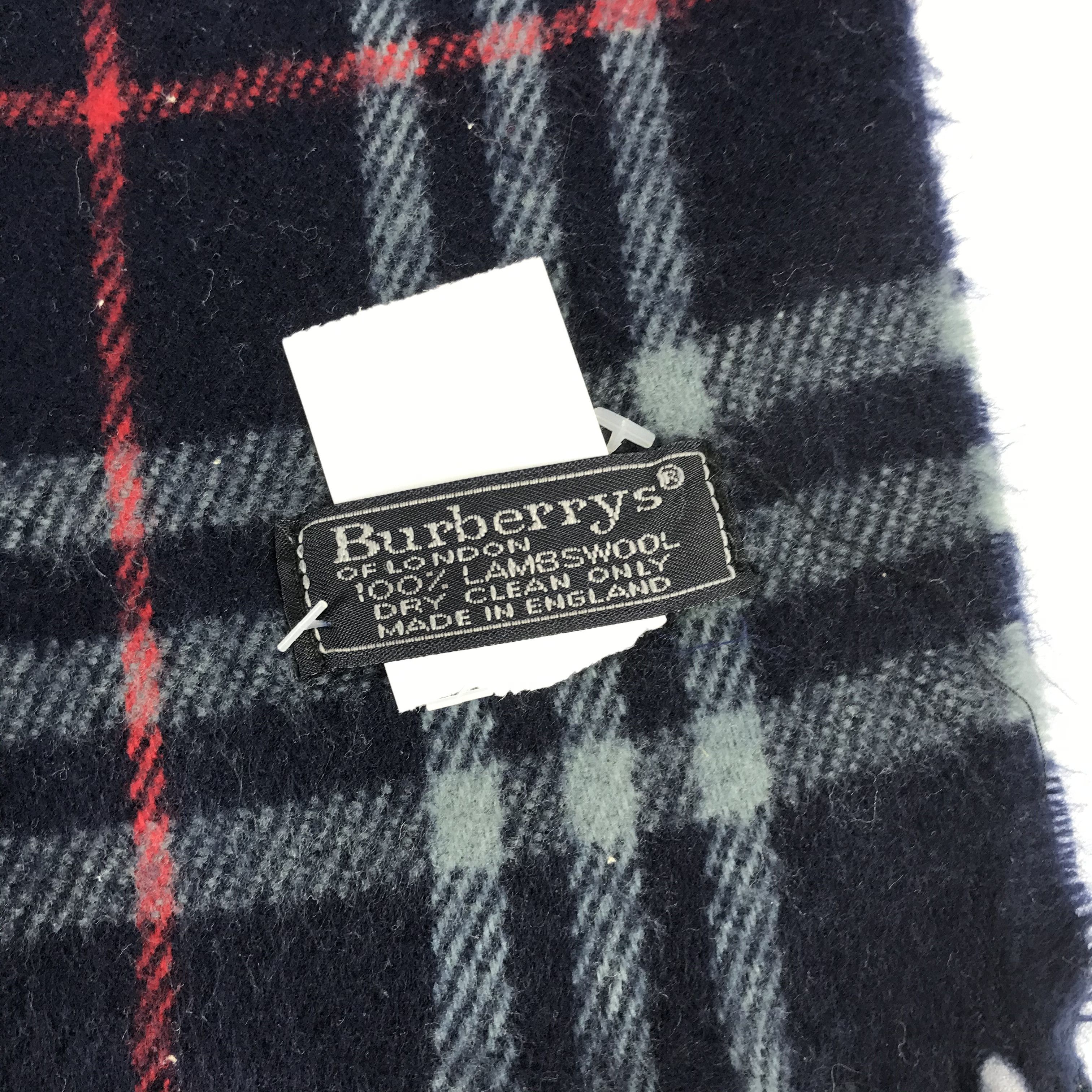 Burberry Vintage Burberry Scarf Muffler Cashmere Wool Scarves Size ONE SIZE - 4 Thumbnail