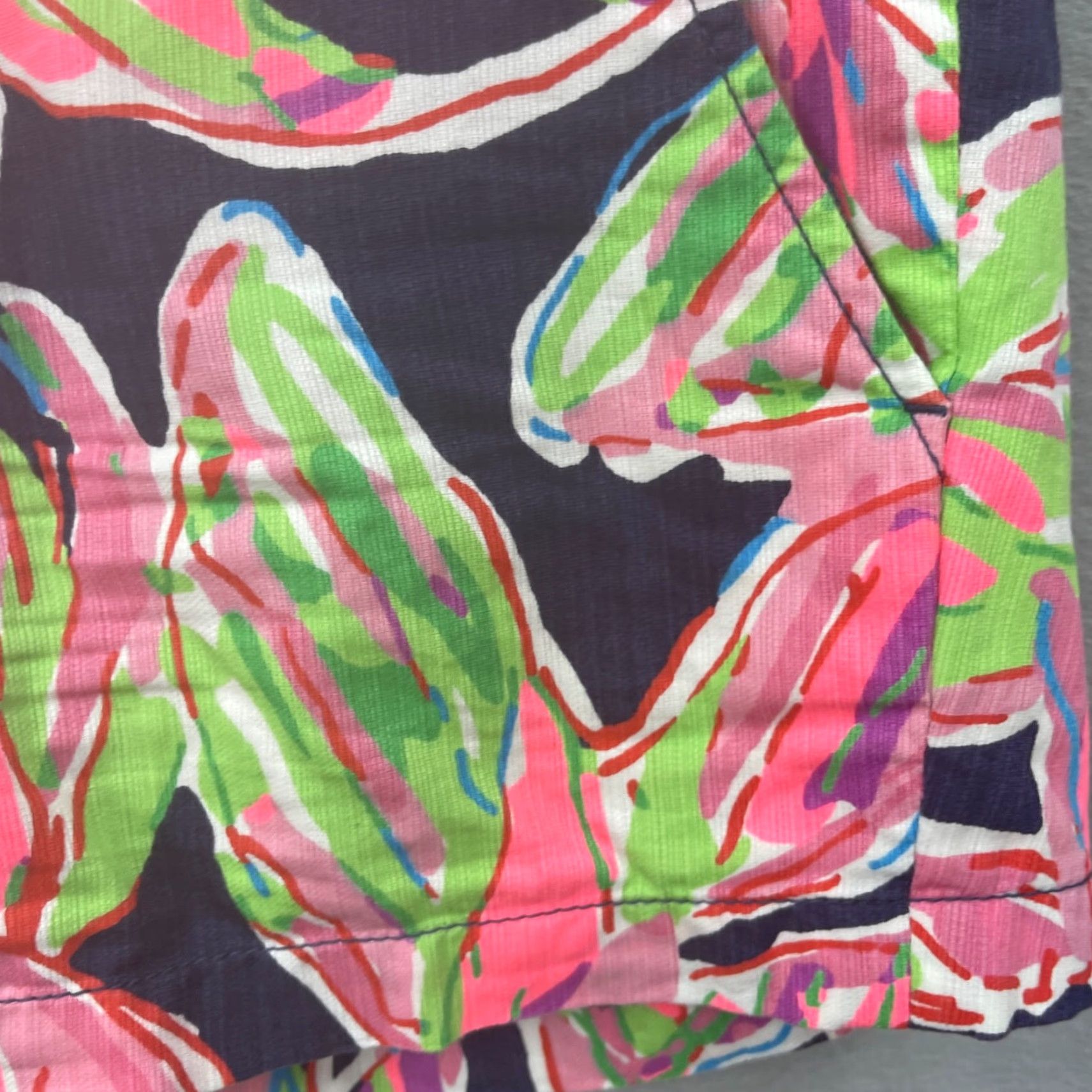 Lilly Pulitzer Lilly Pulitzer Callahan Shorts Womens 00 Floral Blue Preppy Casual Pockets Size 24" / US 00 / IT 34 - 6 Thumbnail