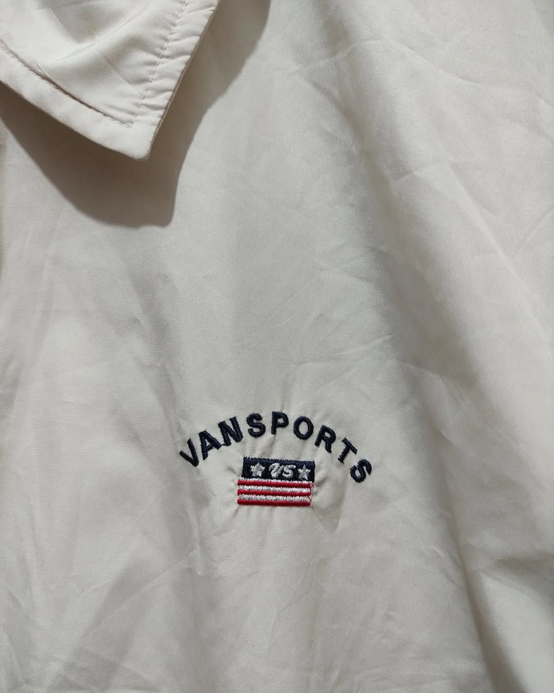 Japanese Brand Japanese Archive Vansport spell out logo windbreaker Size L / US 10 / IT 46 - 8 Thumbnail
