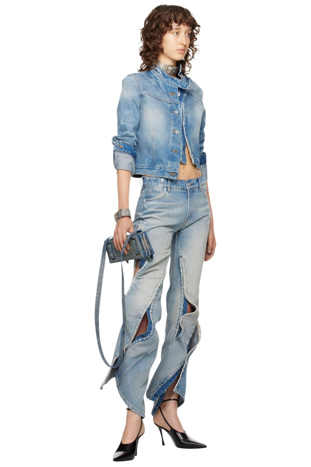 Y/Project Hook & Eye Denim Flares Size 27" / US 4 / IT 40 - 5 Thumbnail