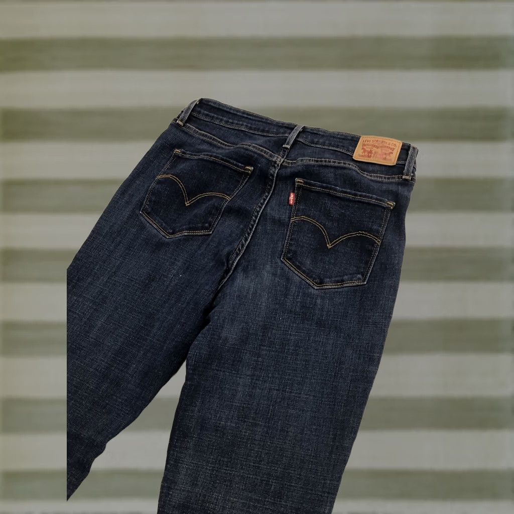 Levi's Levi's 721 High Rise Skinny Jeans Womens 33 Blue Stretch Denim Slim Fit 30x31 Size 33 Color Blue Size 24" / US 00 / IT 34 - 1 Thumbnail