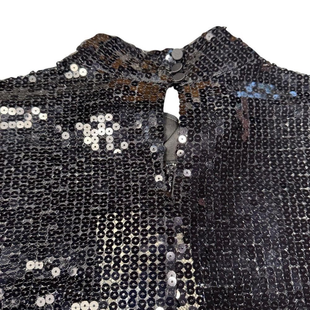 Allsaints NWT New AllSaints Whitney Sequin High-Neck Blouse Size 12 Size XL / US 12-14 / IT 48-50 - 4 Thumbnail