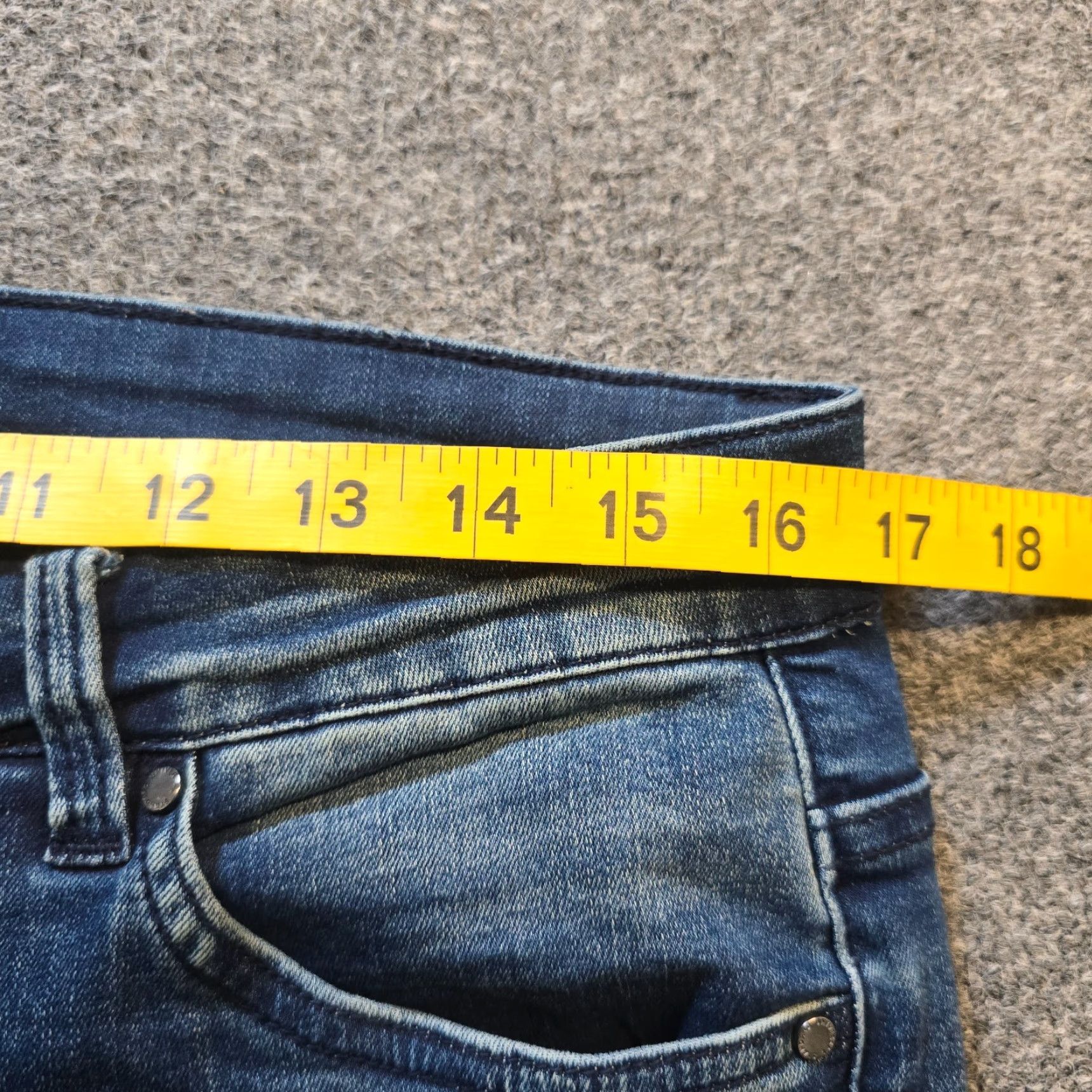 Vintage Universal Standard Jeans Women Size 8 Blue High Rise Tapered Skinny Casual Basic Jeans for Women Size 30" / US 8 / IT 44 - 5 Thumbnail