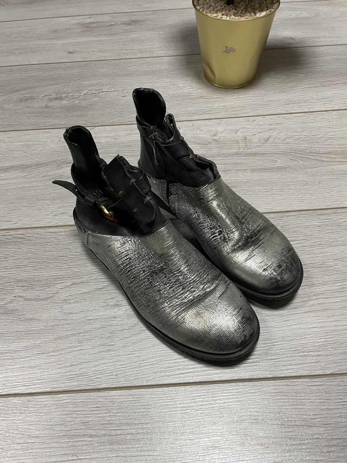 A.S.98 A.S.98 engineered leather high boots silver belts eb0 Size US 6 / IT 36 - 2 Thumbnail