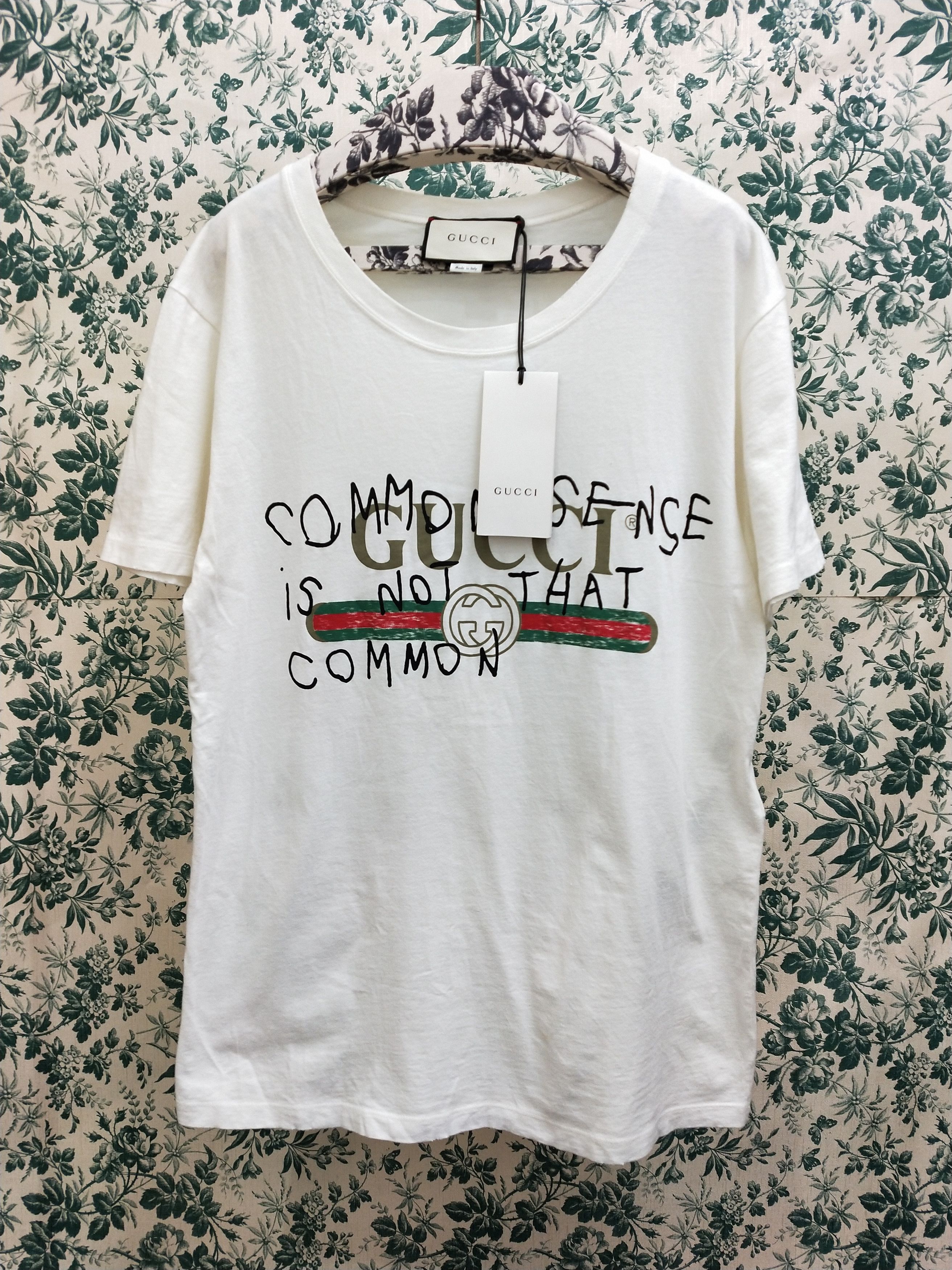 Image of Gucci Coco Capitan Common Sense Tee in White, Men's (Size Small)