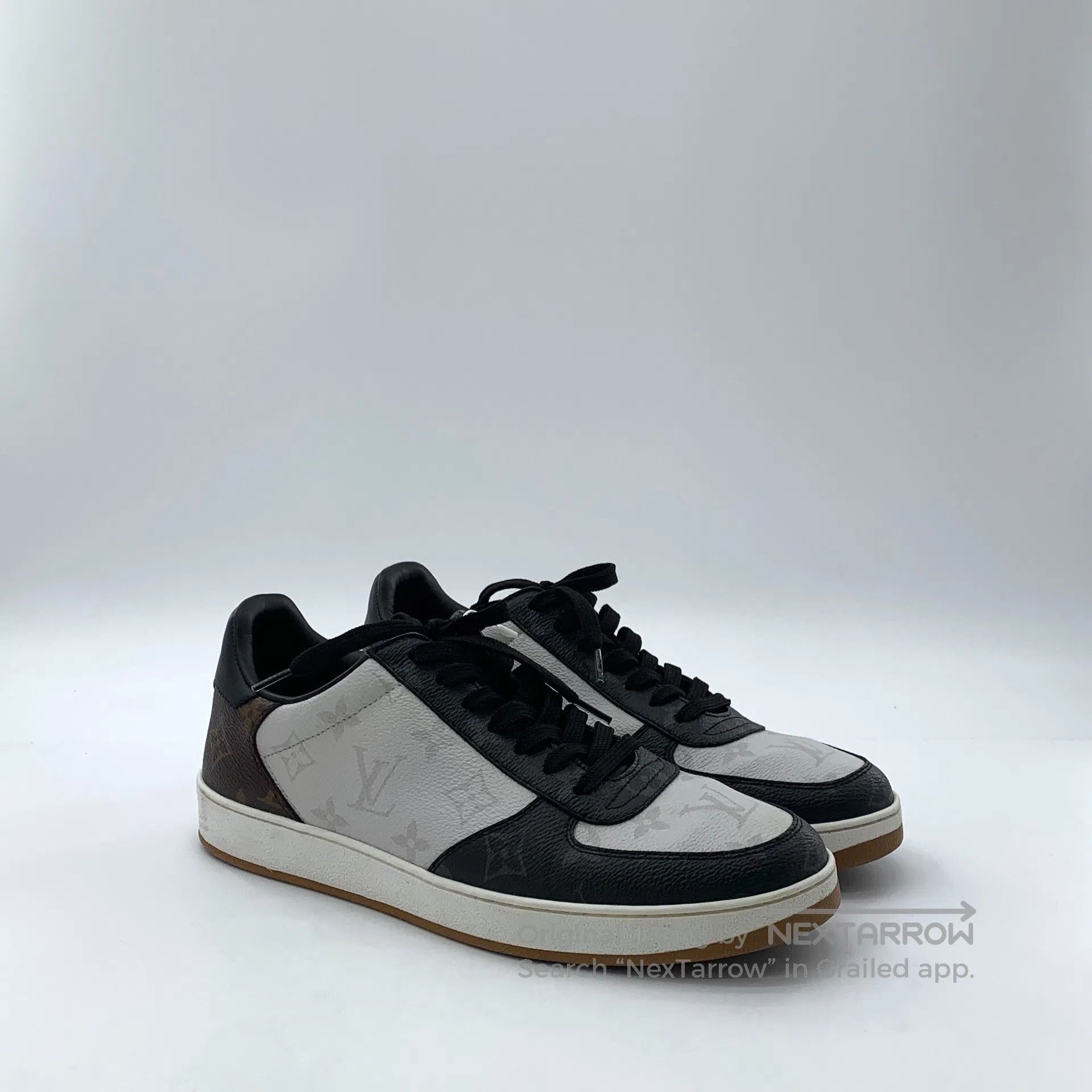 Louis Vuitton Louis Vuitton Black logo monogram laced casual flat sports Size US 7 / EU 40 - 2 Thumbnail
