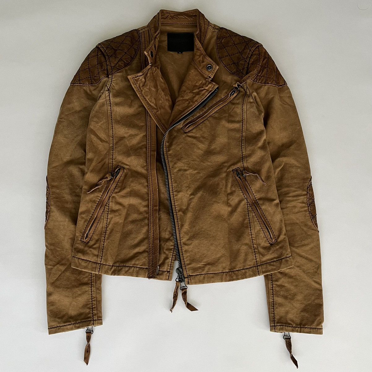 Isamu Katayama Backlash AW09 Cotton Leather Moto Jacket