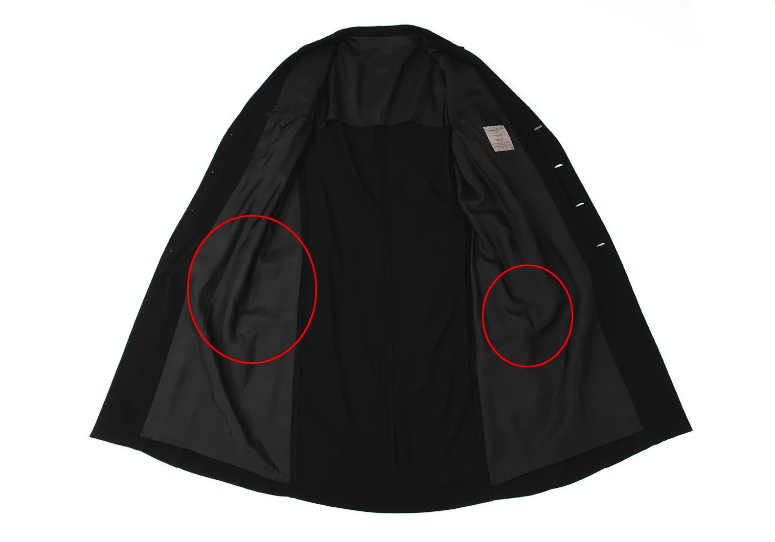 Yohji Yamamoto Yohji Yamamoto Long Jacket Black 3 Size US L / EU 52-54 / 3 - 10 Thumbnail