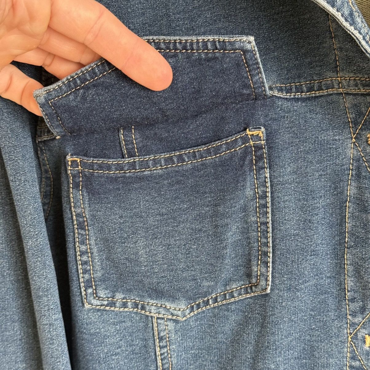 Vintage Coldwater Creek Denim Shirt Blue Stretch Button Up Pockets Size XXL / US 16-18 / IT 52-54 - 6 Thumbnail