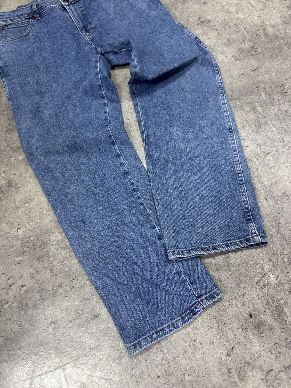 Vintage × Wrangler 🚨SICK Vintage Washed Black Wrangler Jeans Denim Size US 32 / EU 48 - 2 Thumbnail