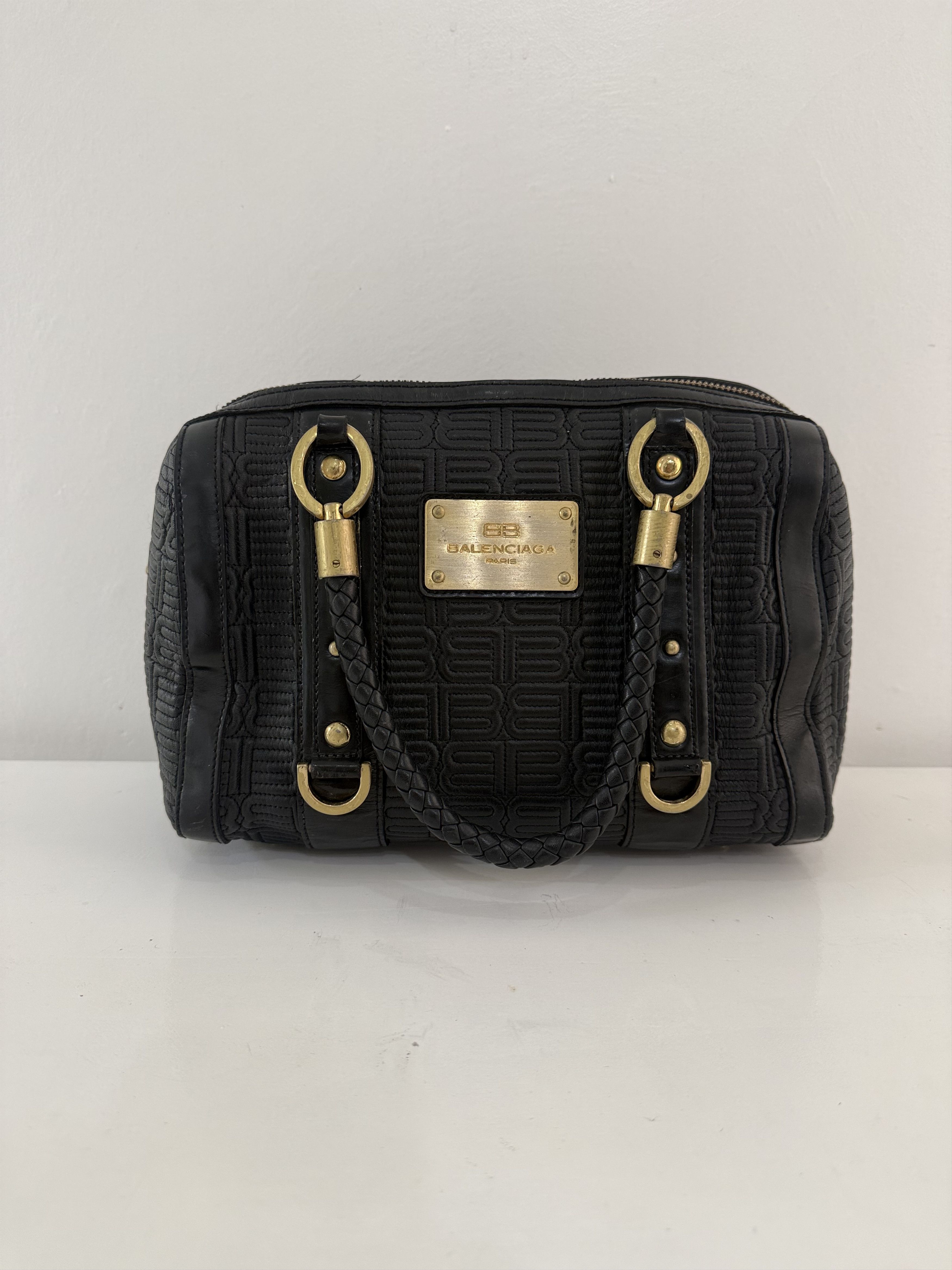 Balenciaga Balenciaga - Vintage Mini Leather Quilted Boston Bag Size ONE SIZE - 2 Thumbnail