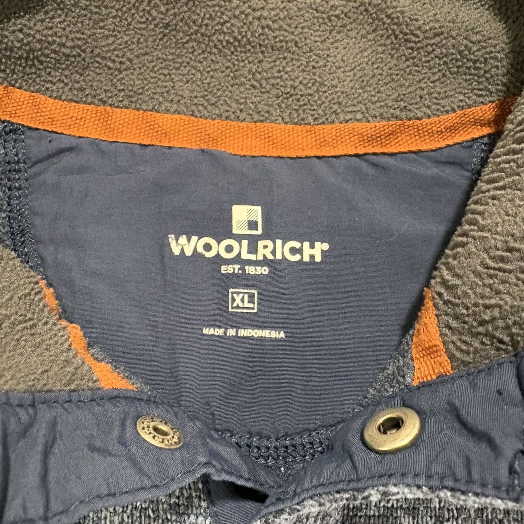 Vintage Woolrich Pullover Sweater 1/4 Snap T Soft Fleece Blue Mens XL Pocket Mock Neck Long Sleeve Regular Fit Casual Vintage: No Size US XL / EU 56 / 4 - 3 Thumbnail