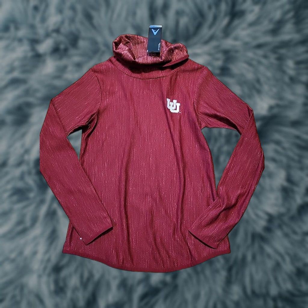 NCAA Women's Small NCAA Utah Utes Turtleneck Activewear Pullover Red NWT Retail 0 Size ONE SIZE - 1 Thumbnail
