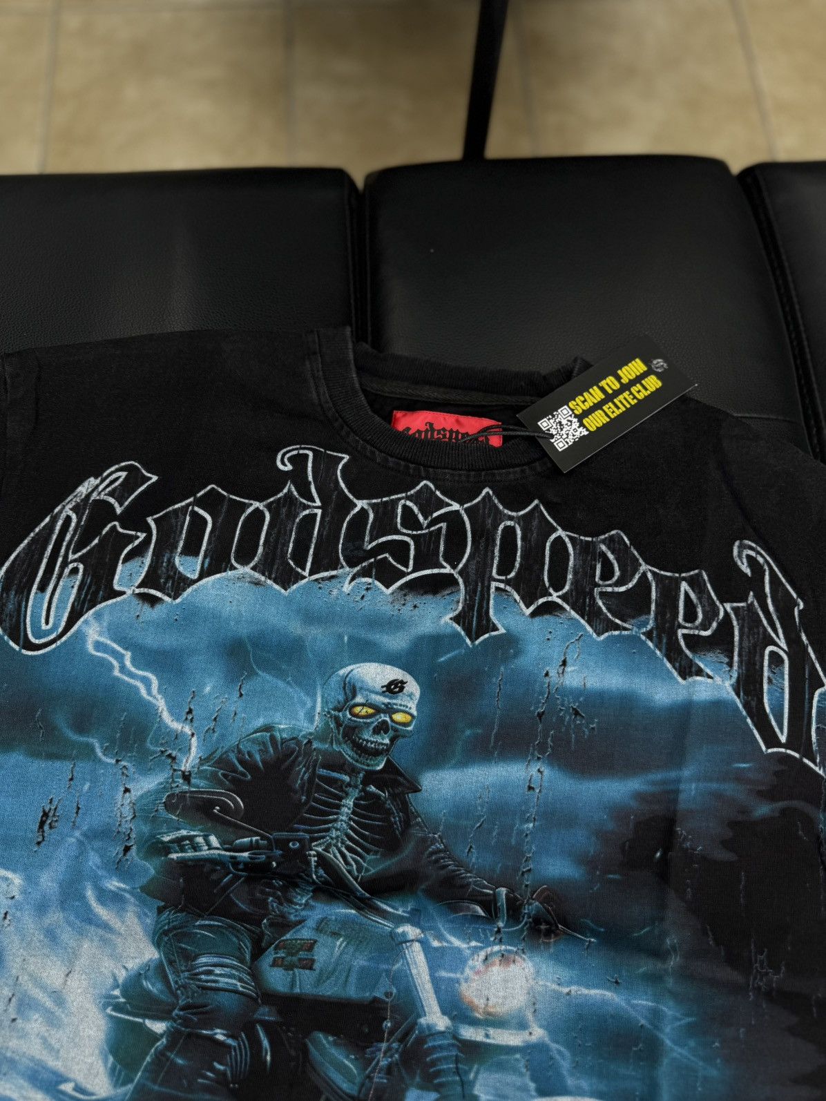 Godspeed Godspeed Blue Motorcycle Tee Shirt Size S (NEW) Size US S / EU 44-46 / 1 - 5 Thumbnail