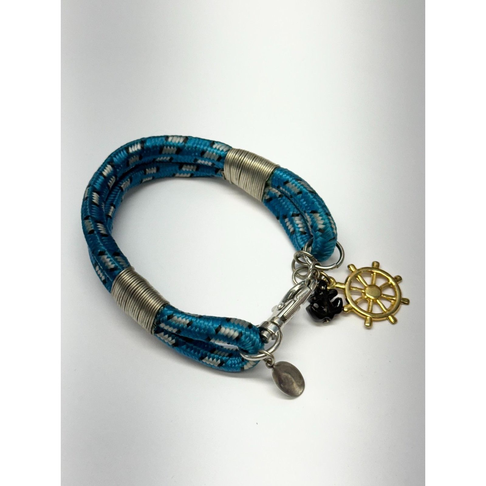 Vintage Vintage nautical bungee cord charm bracelet blue Size ONE SIZE - 4 Thumbnail