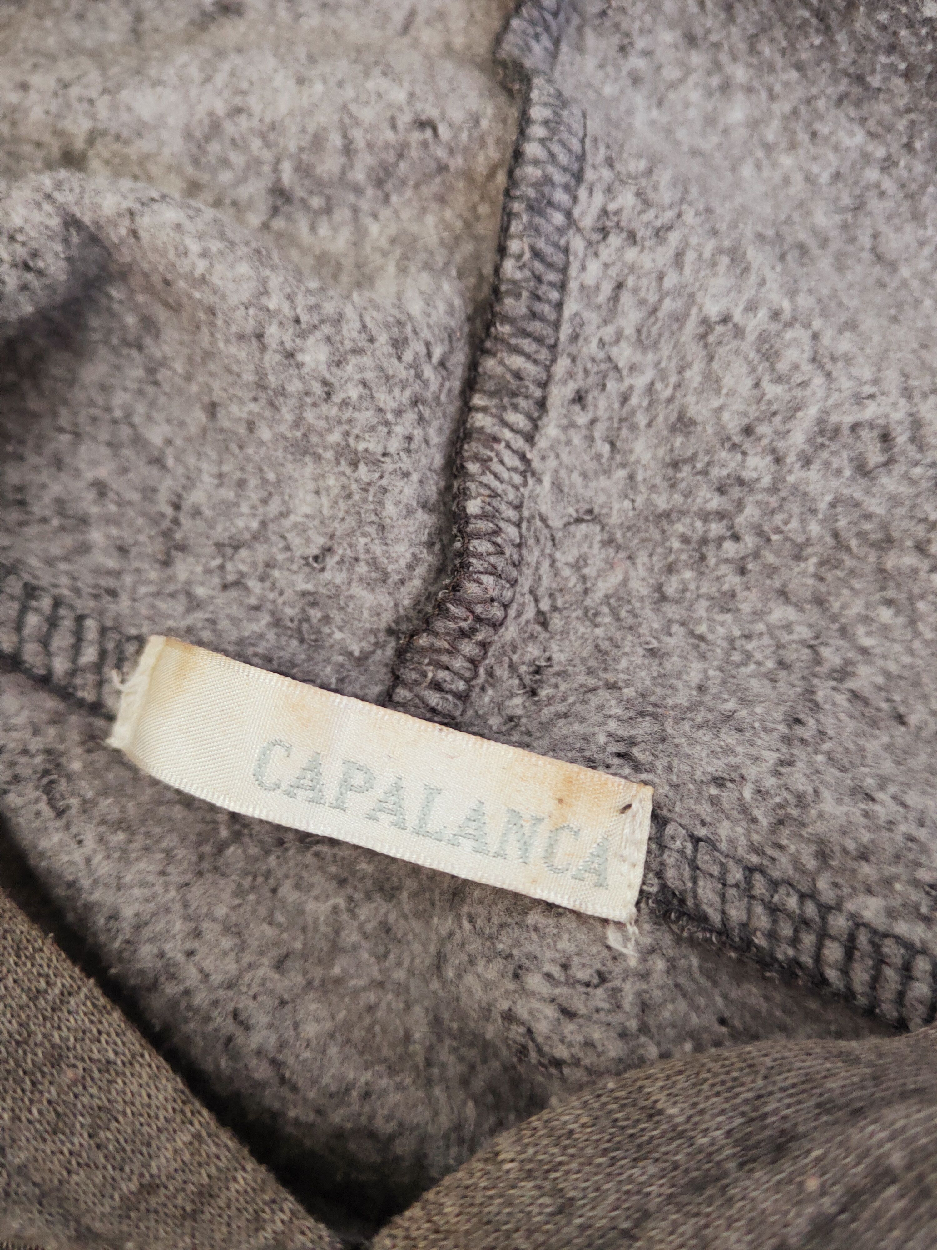 Japanese Brand × Vintage Vintage 💥 Capalanca Dark Gray Hoodie Sweatshirts Size M / US 6-8 / IT 42-44 - 11 Thumbnail