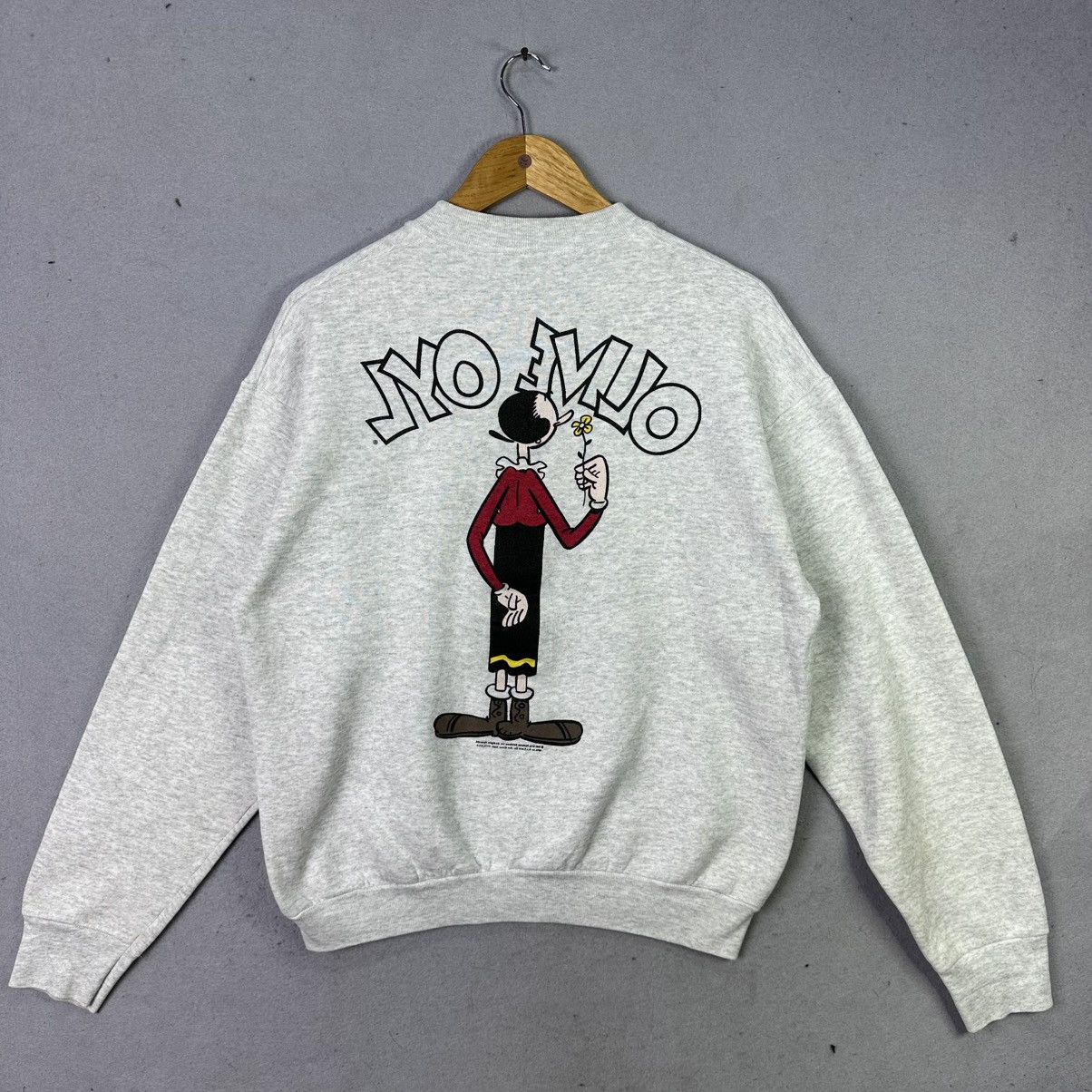 Vintage Vintage 1993 Popeye Olive Oyl Sweatshirt Made in USA Size US L / EU 52-54 / 3 - 2 Thumbnail