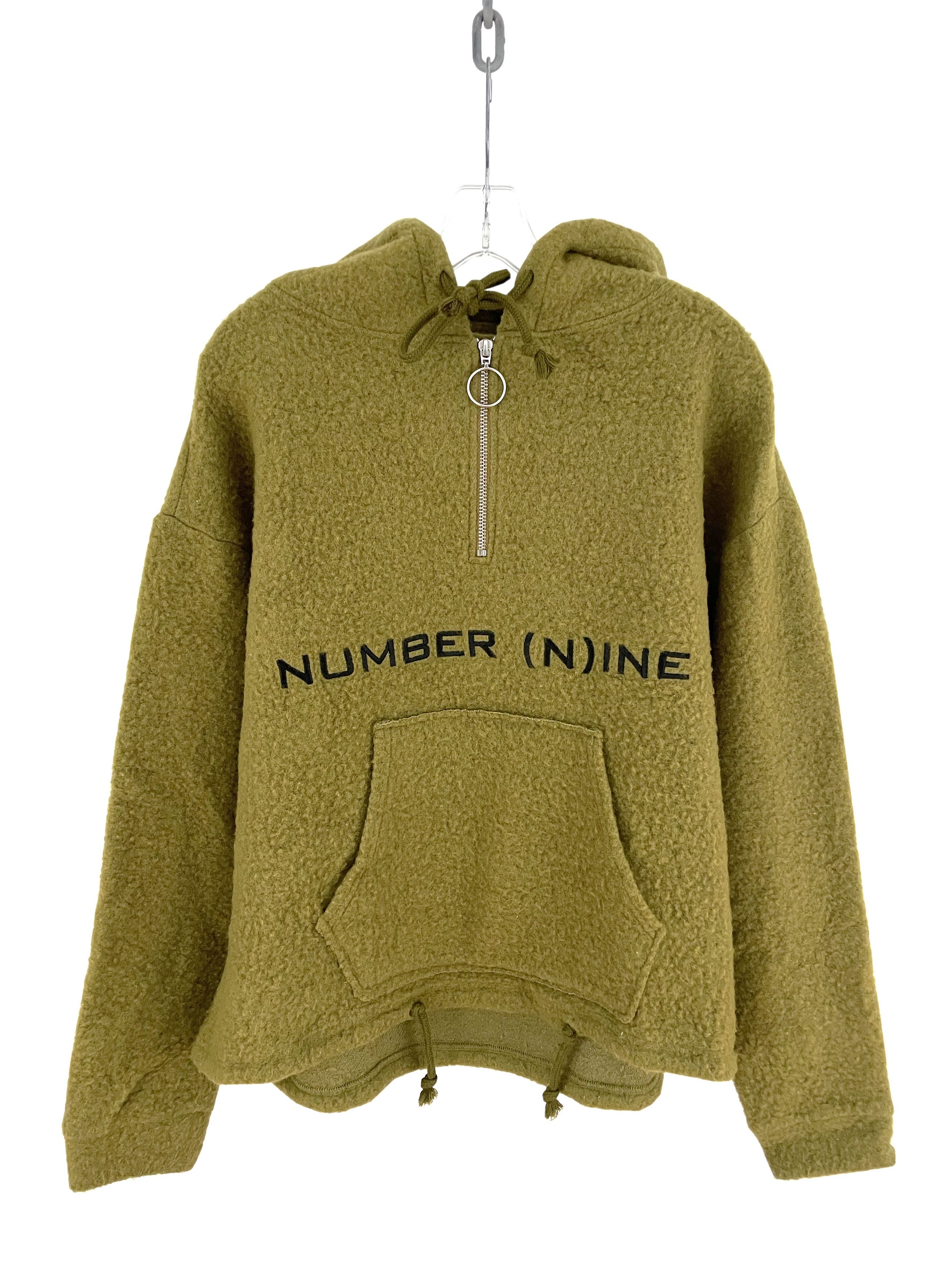 Pre-owned Number N Ine Logo Zip Hoodie In Green