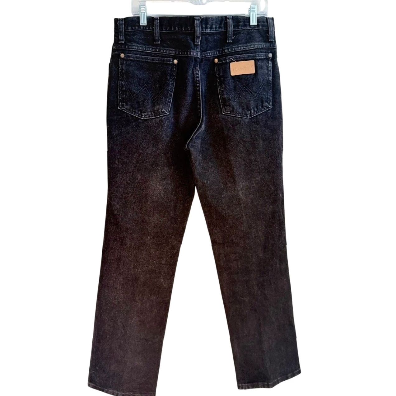 Wrangler Wrangler Jeans Mens 33x30 Black Denim Cowboy Cut Slim Fit Rodeo Western 936WBK Size US 33 - 2 Thumbnail