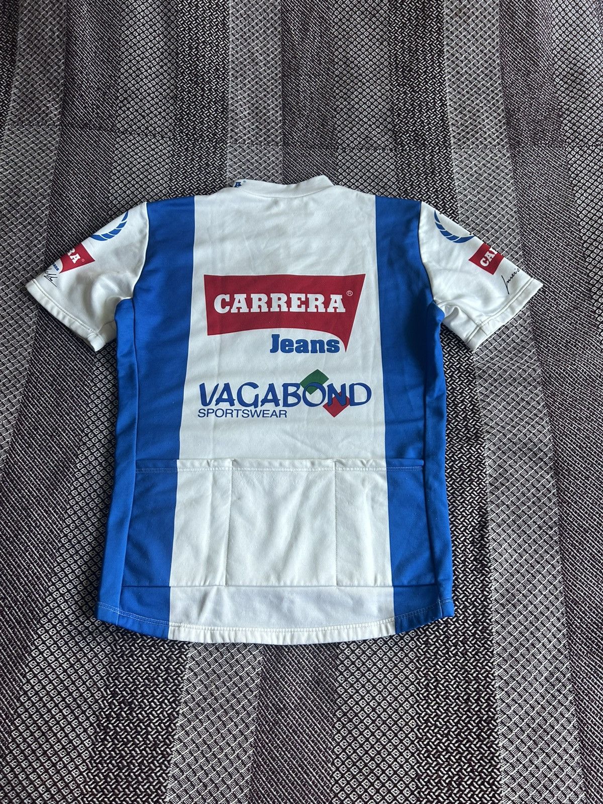 Carrera CARRERA JEANS VINTAGE 90s CYCLING SHIRT BIKE JERSEY SIZE L Size US L / EU 52-54 / 3 - 11 Thumbnail