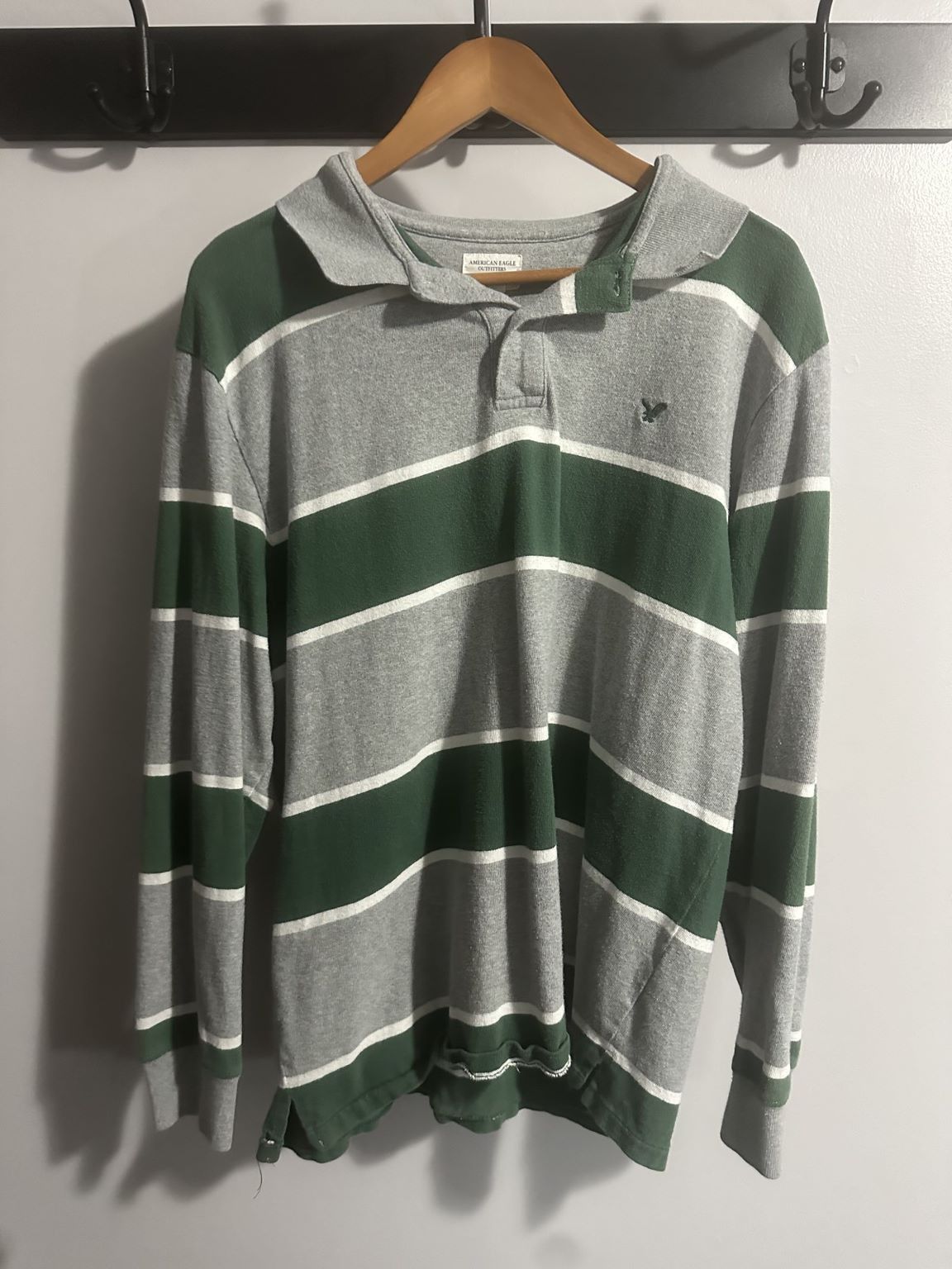 American Eagle Outfitters Striped American Eagle Longsleeve Size US L / EU 52-54 / 3 - 1 Thumbnail