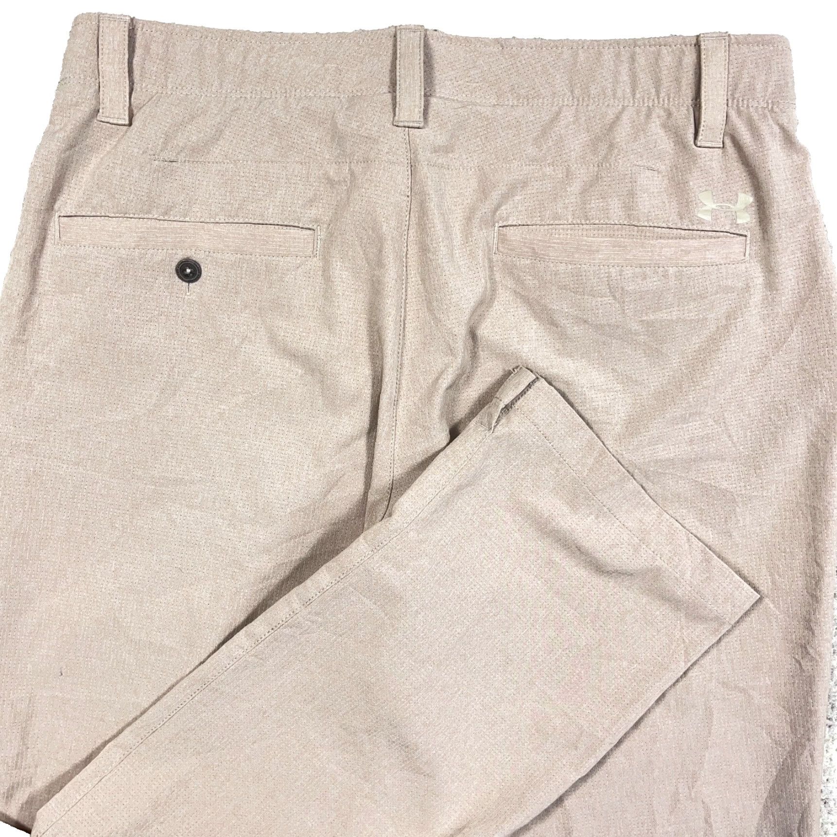 Under Armour Under Armour Golf Pants Men 36x32 Khaki Chino Heat Gear Performance Golf Beig​e Breathable Moisture Wicking Pockets Flat Front Regular Straight Size US 36 / EU 52 - 2 Thumbnail