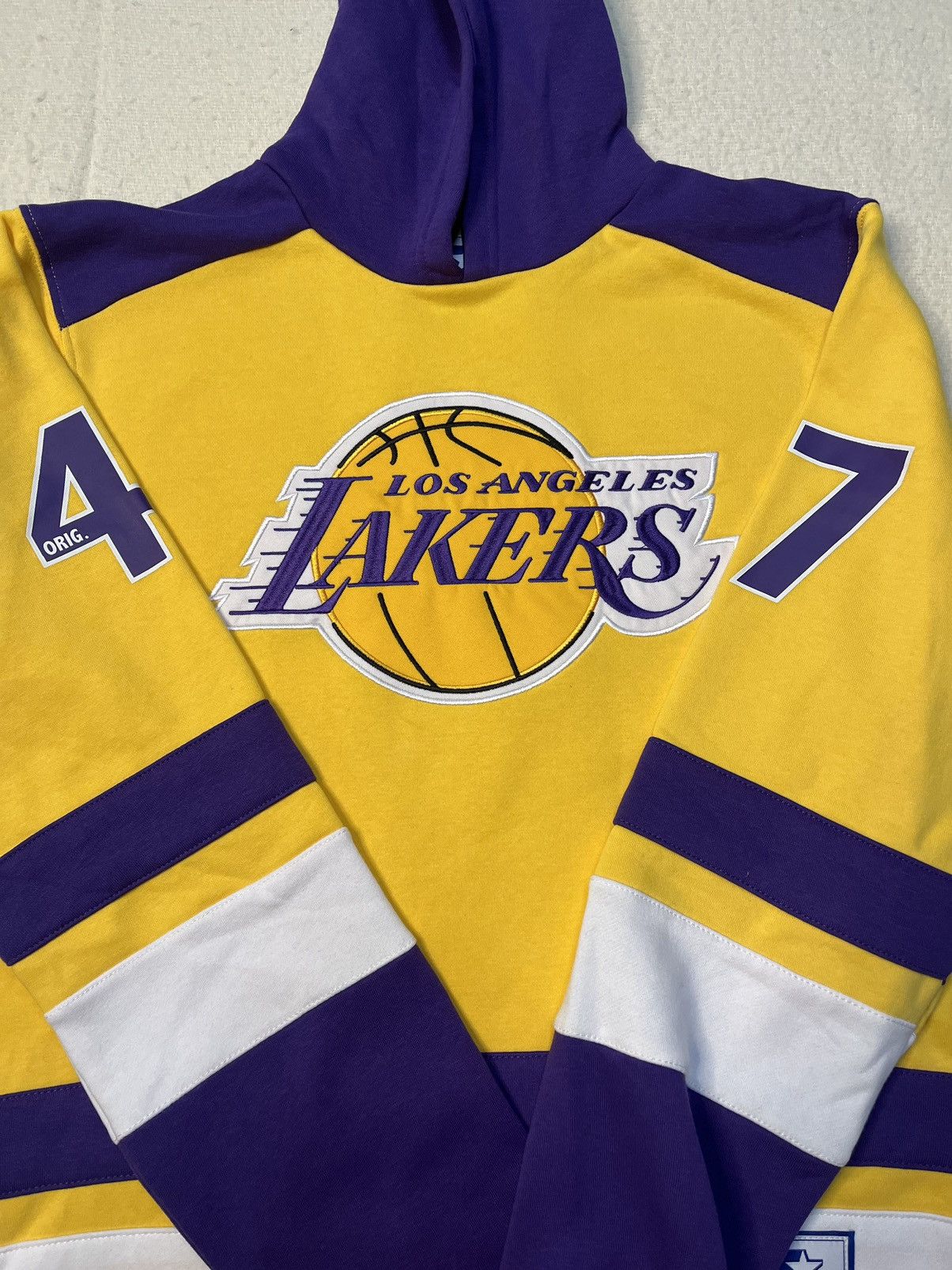 NBA × Starter Starter Los Angeles Lakers Hockey Pullover Hoodie Sweatshirt Size US S / EU 44-46 / 1 - 2 Thumbnail