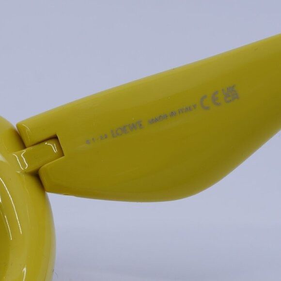 Loewe Loewe LW40117I 39A Sunglasses Shiny Yellow Cat Eye Frame Size ONE SIZE - 7 Thumbnail