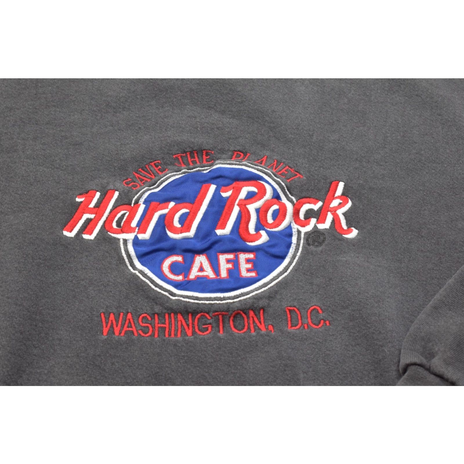 Hard Rock Cafe VINTAGE Hard Rock Cafe Washington DC Crewneck Sweater Black XL Men Pullover Long Sleeve Crew Neck Knit Winter Fall Size US XL / EU 56 / 4 - 5 Thumbnail
