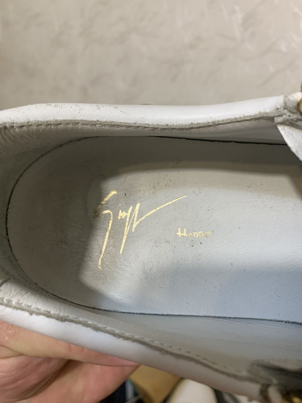 Giuseppe Zanotti Giuseppe Zanotti White Double Zip Low Top Sneakers Size US 8 / EU 41 - 12 Thumbnail