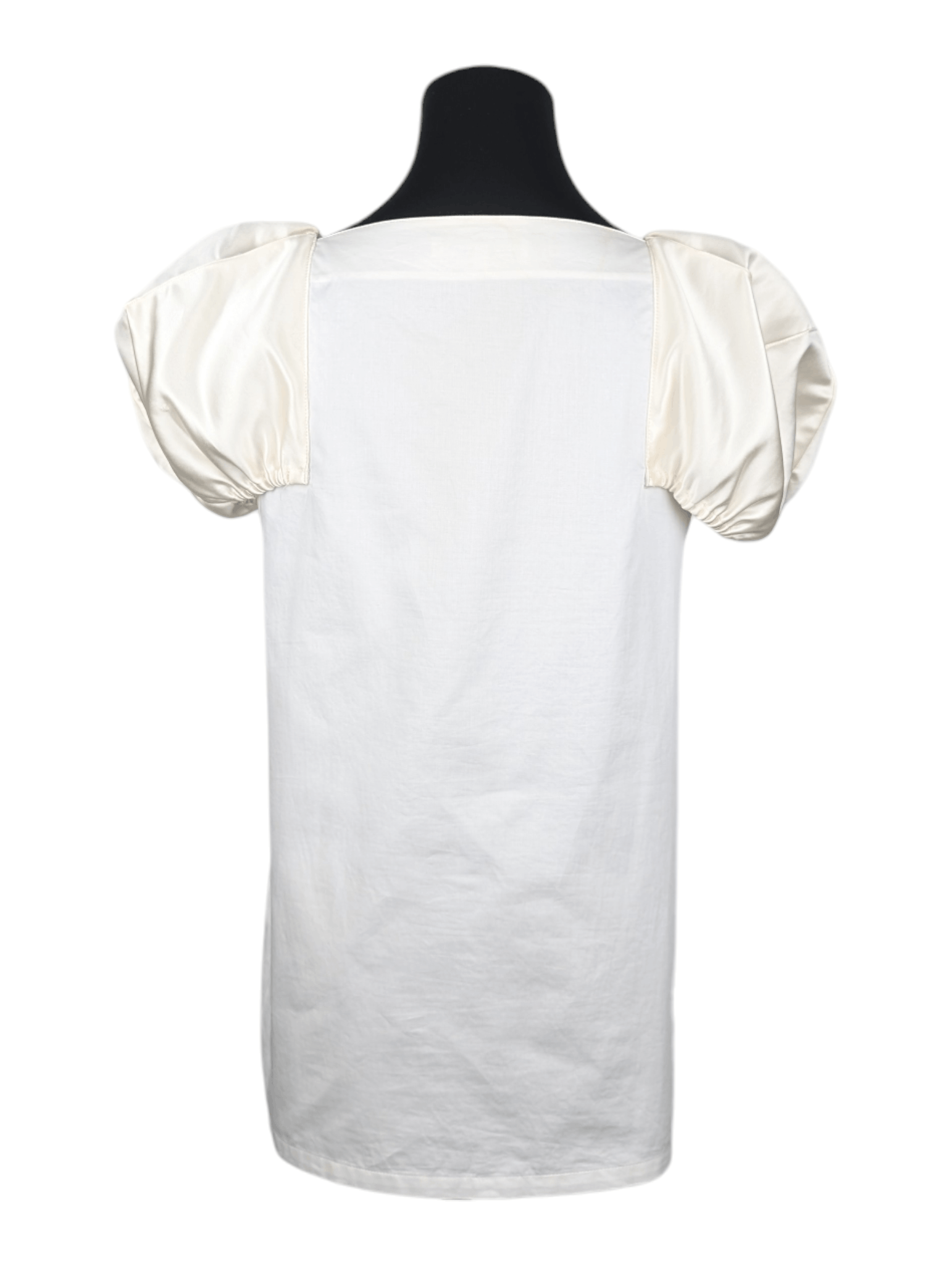 Tibi Tibi White Top With Puff Shoulders Size XS / US 0-2 / IT 36-38 - 2 Thumbnail