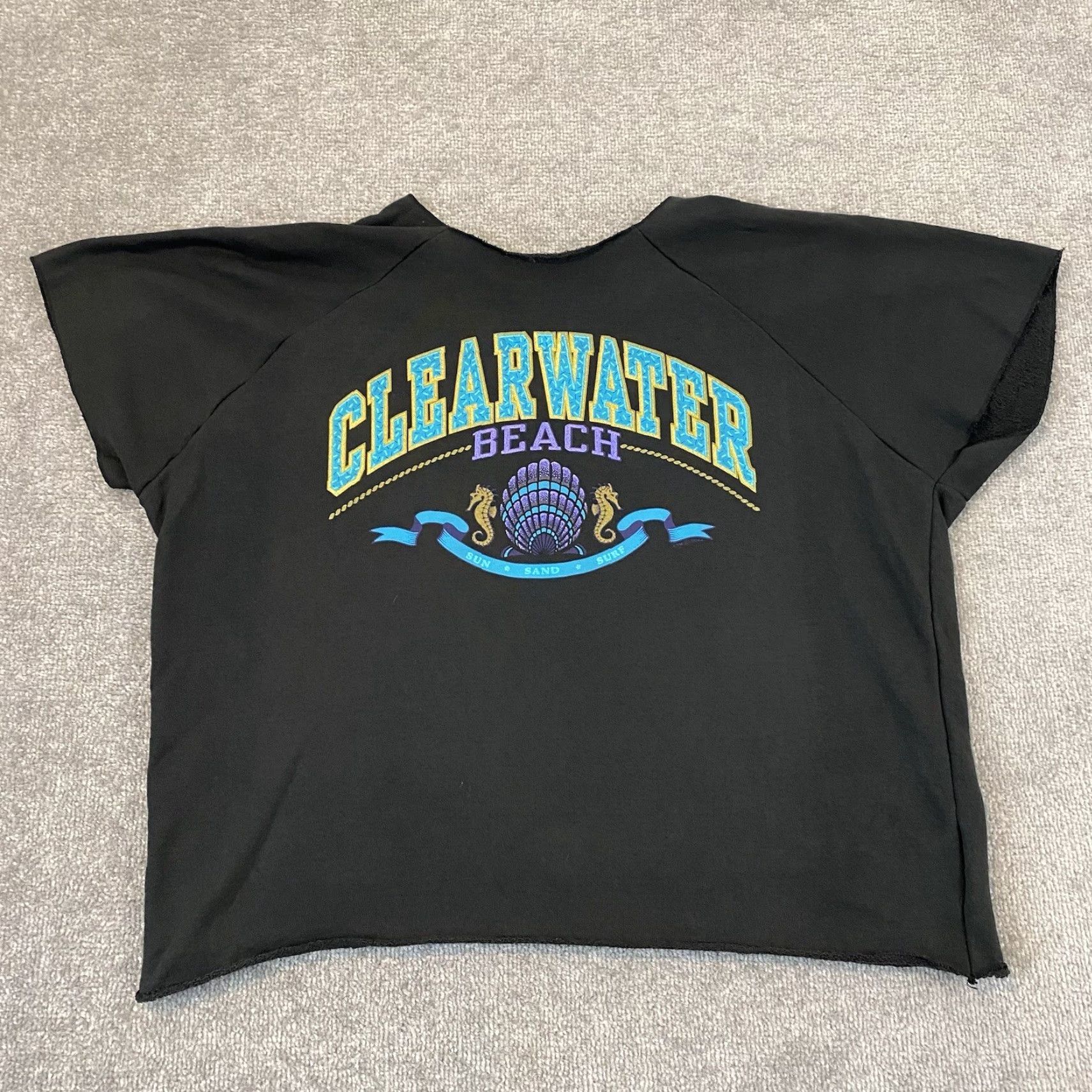Vintage VINTAGE Whale Shirt Mens One Size Black Animal Nature Florida Rag Gym 90s S/S Size US M / EU 48-50 / 2 - 2 Thumbnail