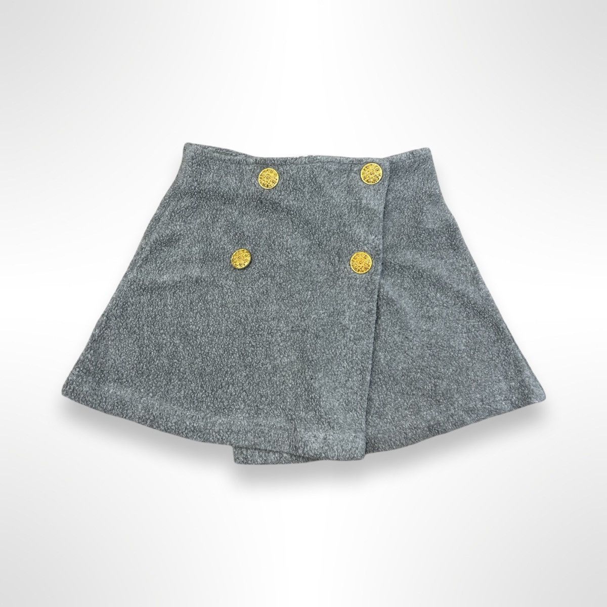 image of If Six Was Nine x Le Grande Bleu L G B Le Grand Bleu Vintage 90's Fleece Micro Mini Skirt in Brown,
