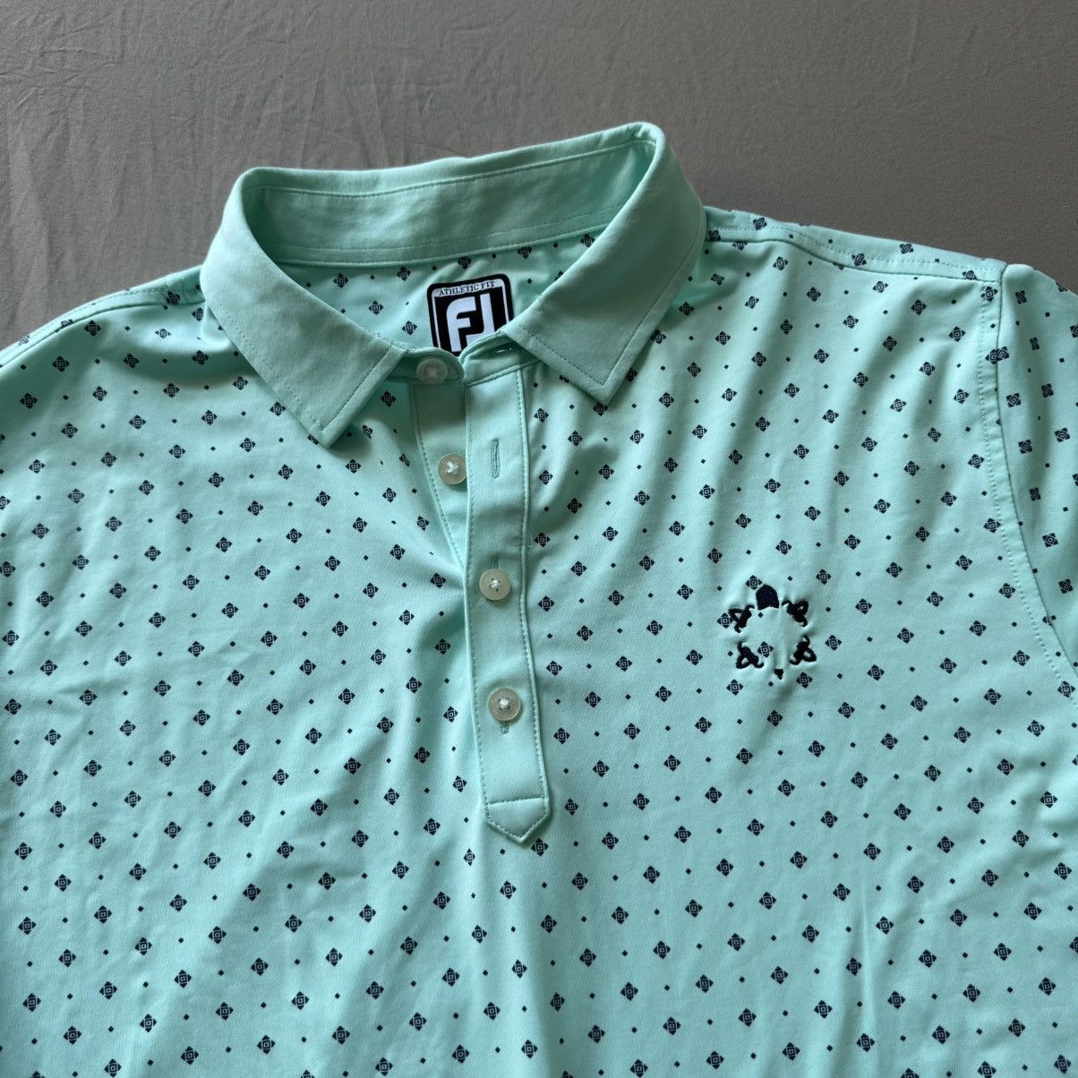 Footjoy FootJoy Athletic Fit Deco Print Self Collar Polo Shirt Size US M / EU 48-50 / 2 - 5 Thumbnail