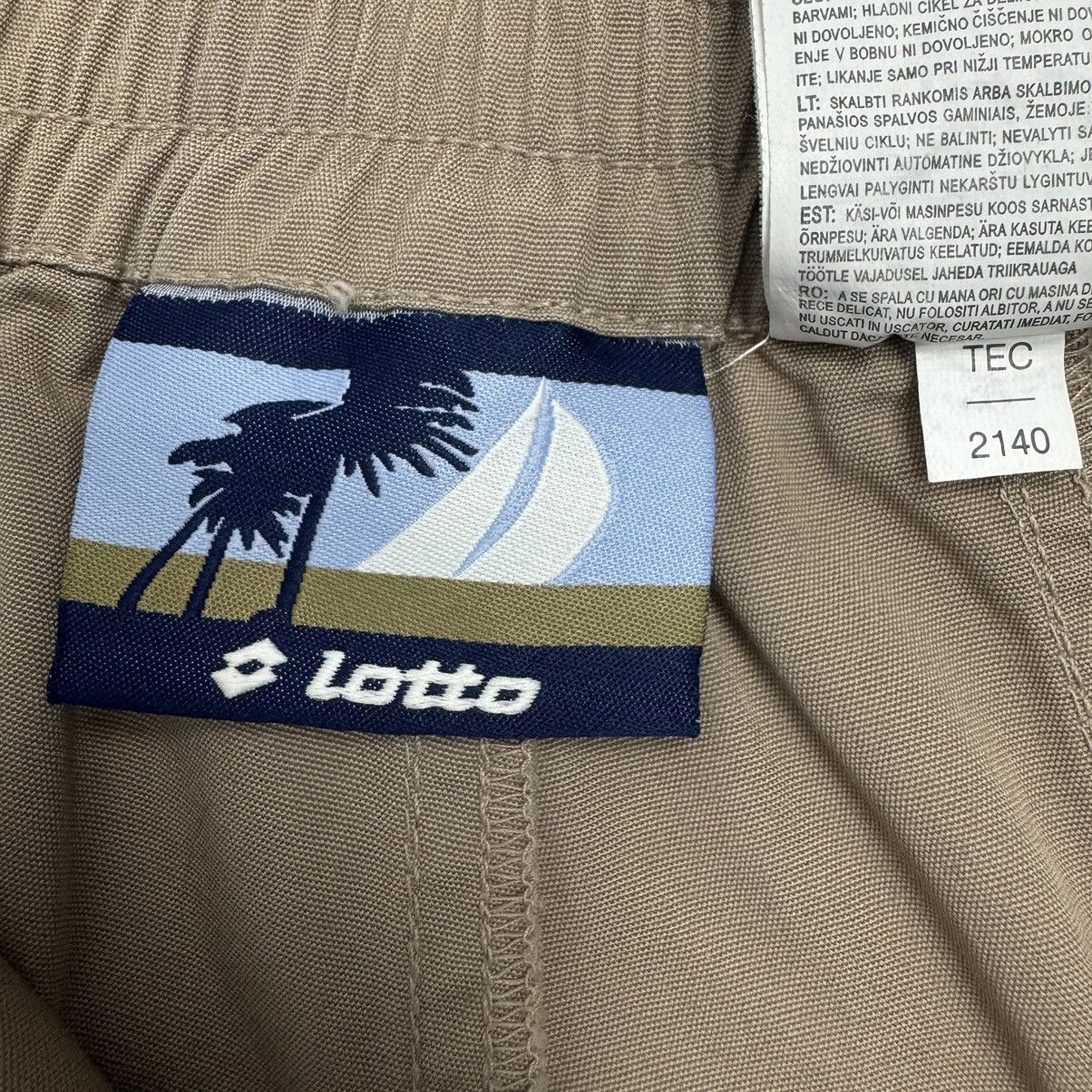 Lotto Sport Vintage Y2K Lotto Beige Tan Cotton Multi Pocket Shorts Size US 28 / EU 44 - 13 Thumbnail
