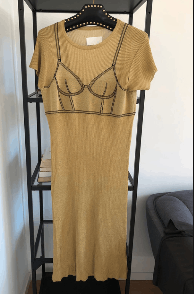 Maison Margiela × Vintage Maison Margiela Dress SS2018 Mini Glitter Artisanal Vintage Size S / US 4 / IT 40 - 1 Thumbnail