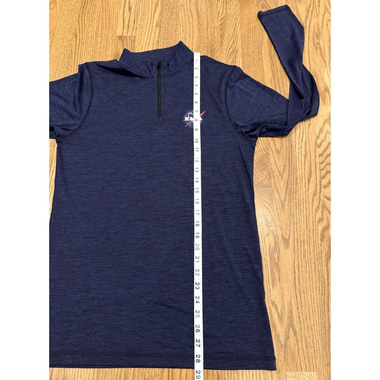 Augusta Sportswear NASA Space Flight Logo 1/4 Zip Pullover Men’s S Heather Blue Polyester - Augusta Sportswear Size US S / EU 44-46 / 1 - 5 Thumbnail