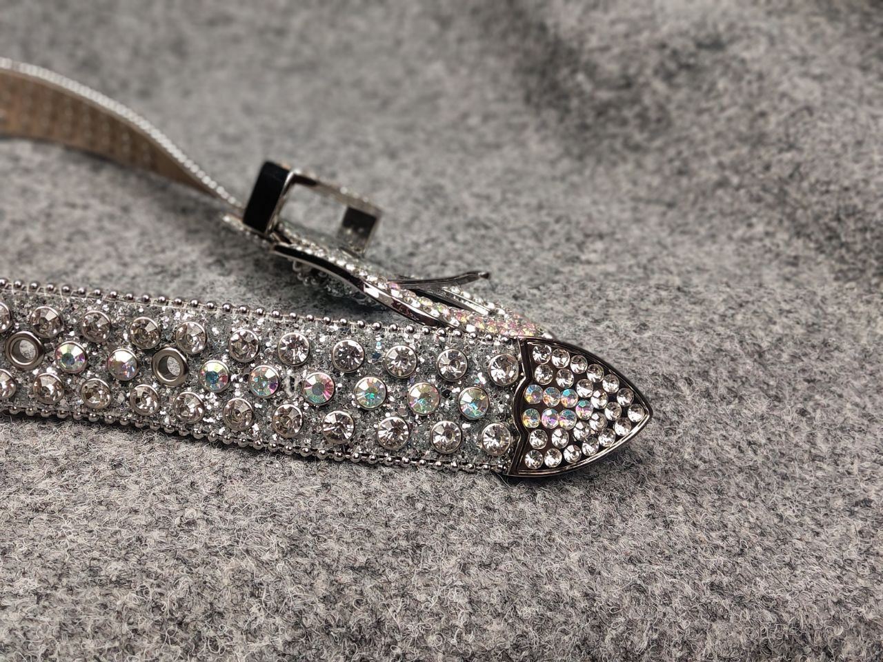 If Six Was Nine Vintage Hysteric Glamour B.B Simon Style Y2K stones Belt Size ONE SIZE - 10 Thumbnail
