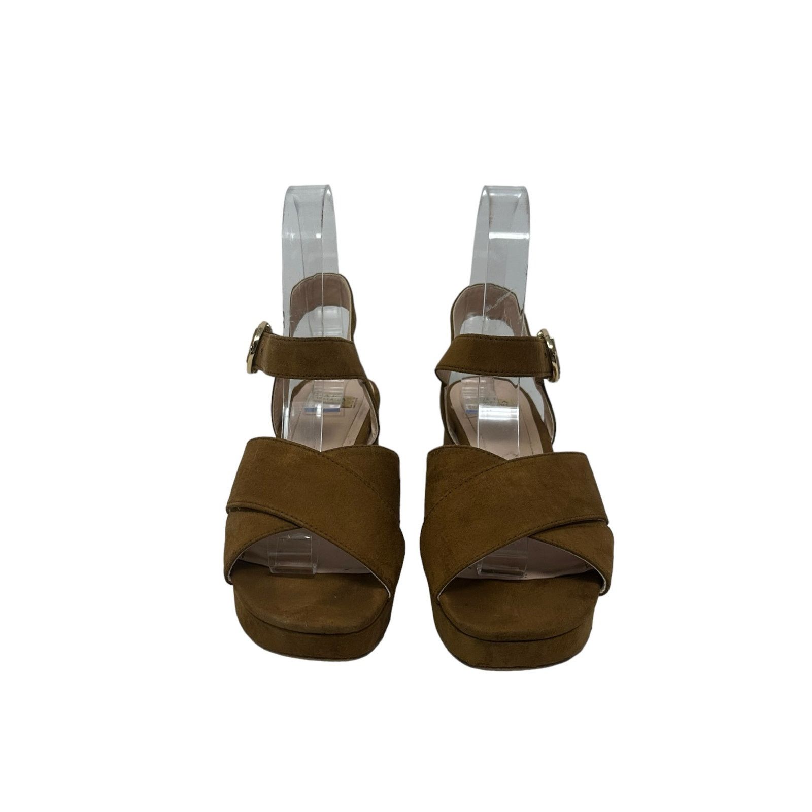 Zara Zara brown suede platform block heel sandals size 36 Size US 6 / IT 36 - 11 Thumbnail