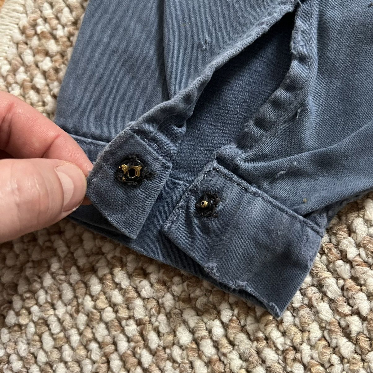 Le Laboureur Lutteusr vintage distressed works french jacket Size US M / EU 48-50 / 2 - 15 Thumbnail