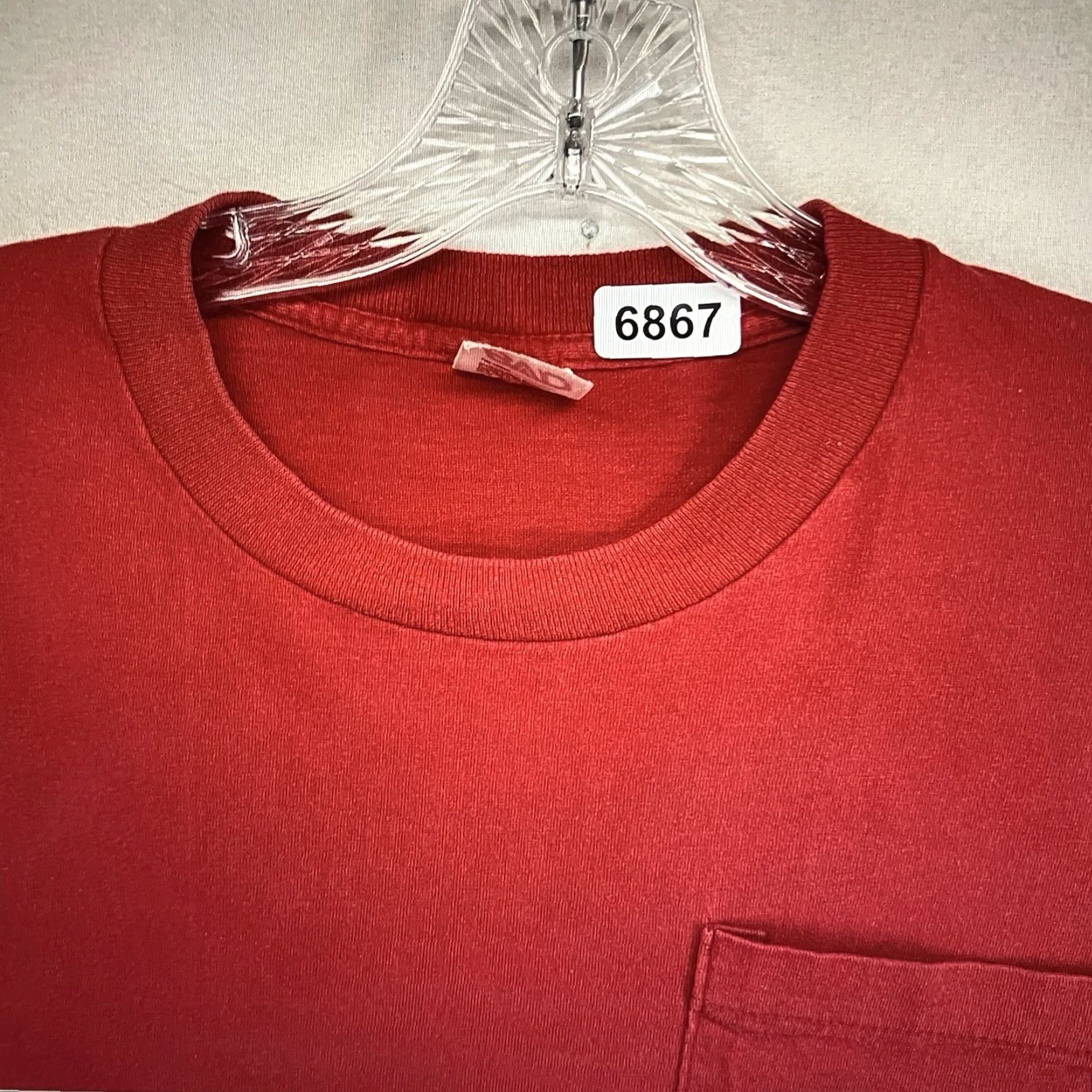 Vintage VINTAGE 90s Y2K BVD Men T-Shirt Large Red Cotton Knit Crew Neck Short Sleeve Retro Grunge Art Size US L / EU 52-54 / 3 - 5 Thumbnail